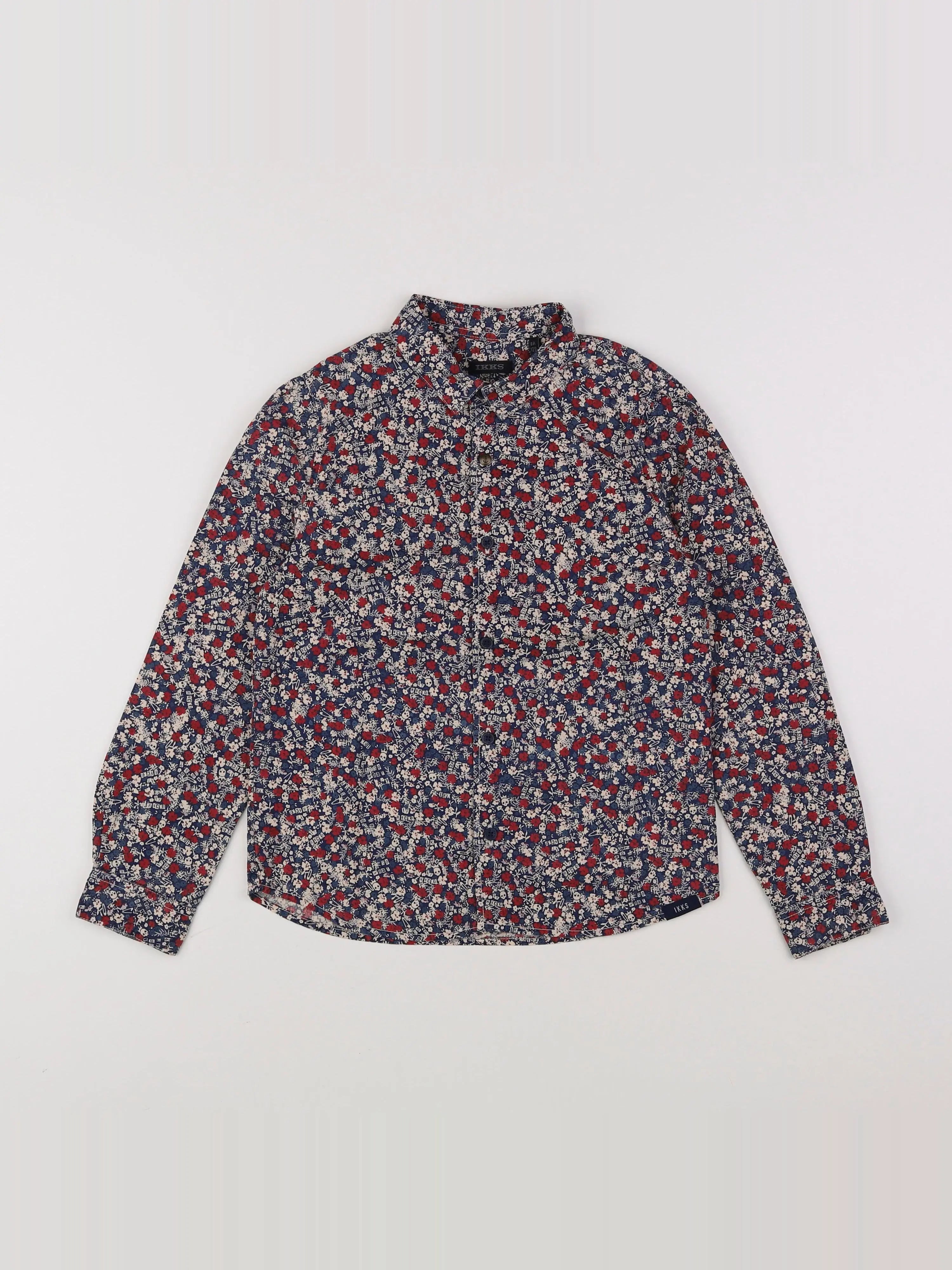 IKKS - chemise bleu - 8 ans