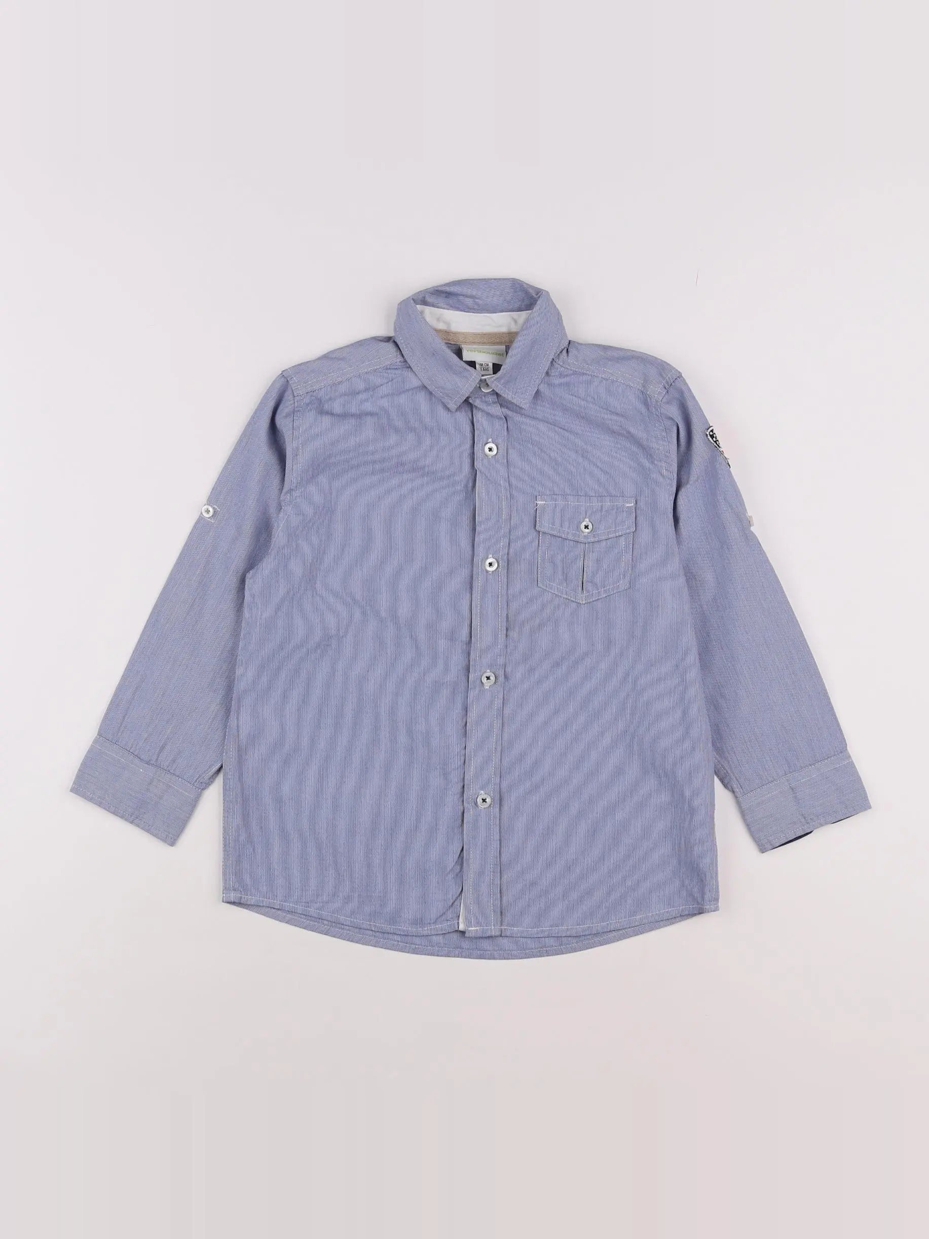 Vertbaudet - chemise bleu - 5 ans