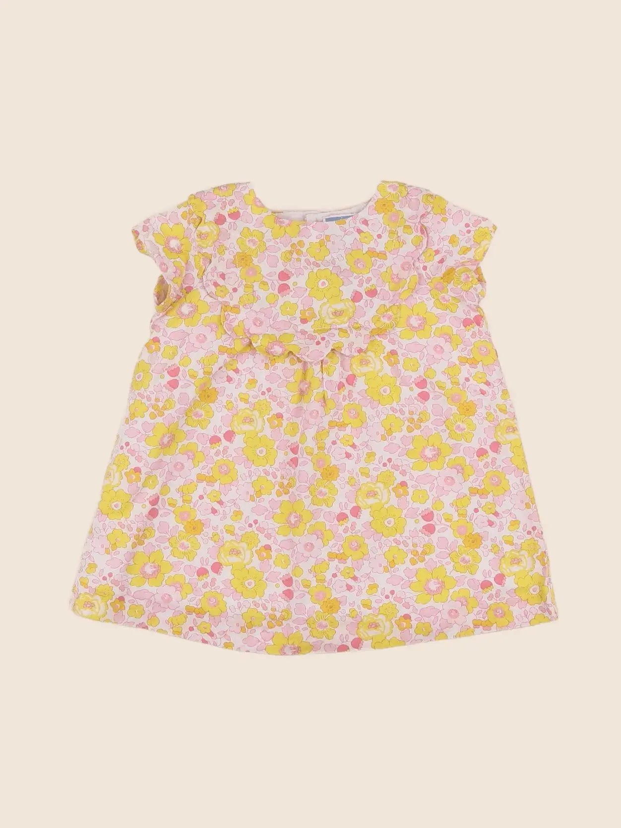 Jacadi - robe liberty multicolore - 6 mois