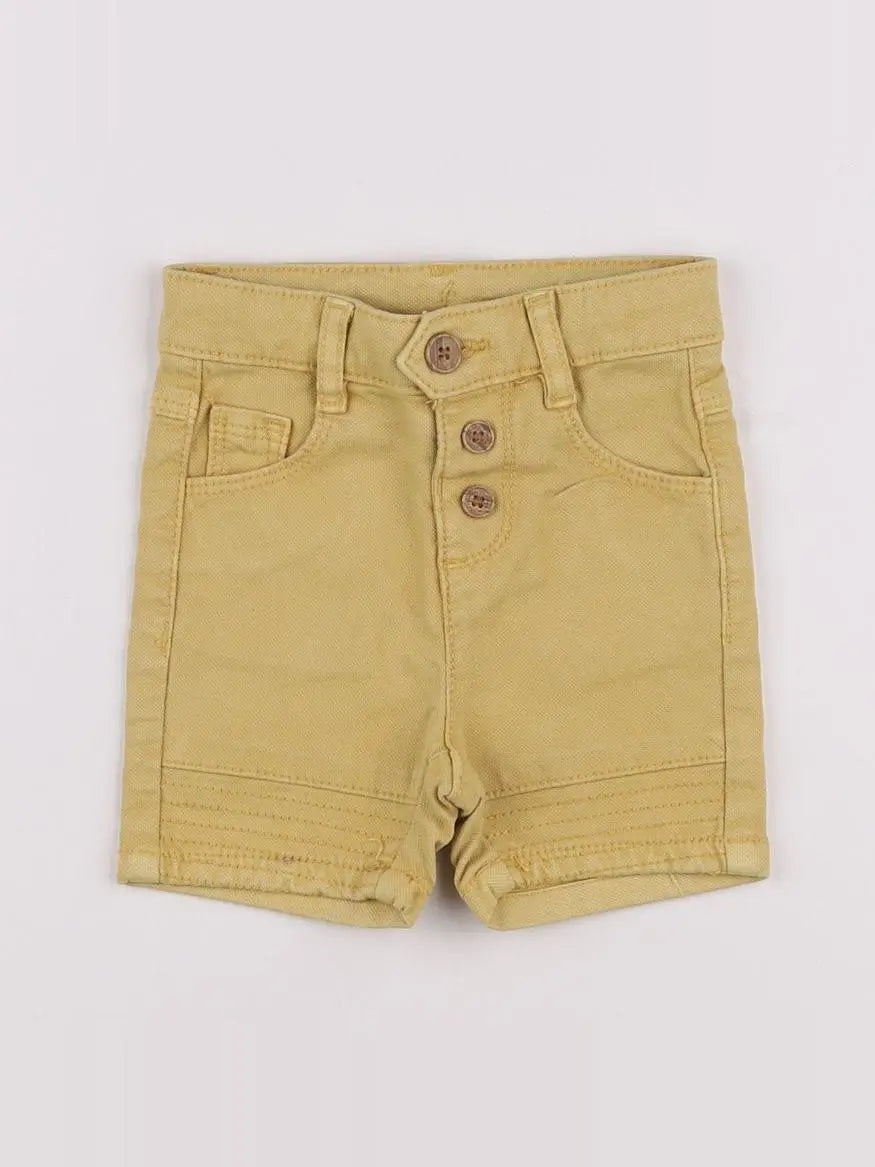 Tape à l'oeil - short jaune - 6 mois