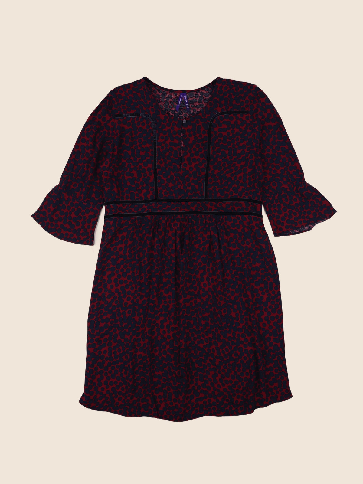 Seraphine - robe bleu, rouge - 46
