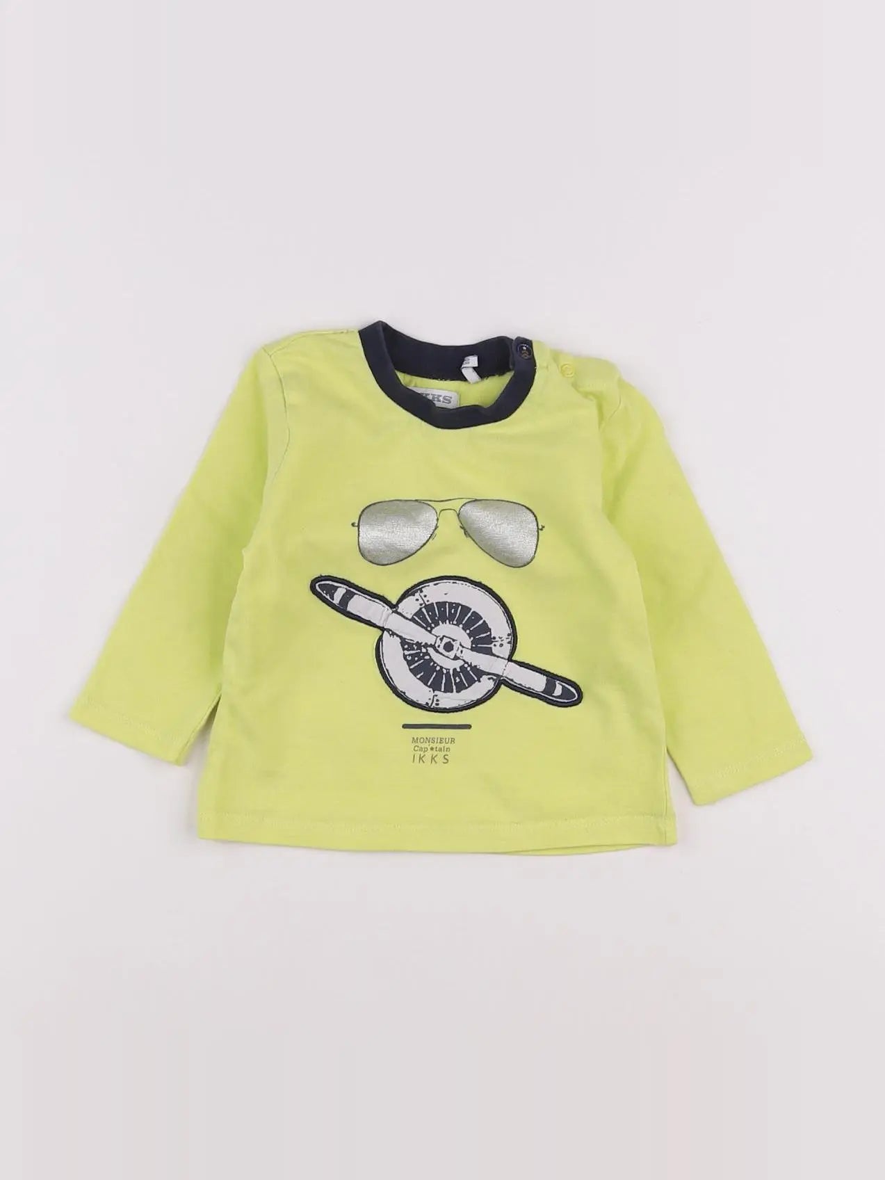 IKKS - tee-shirt jaune - 6 mois