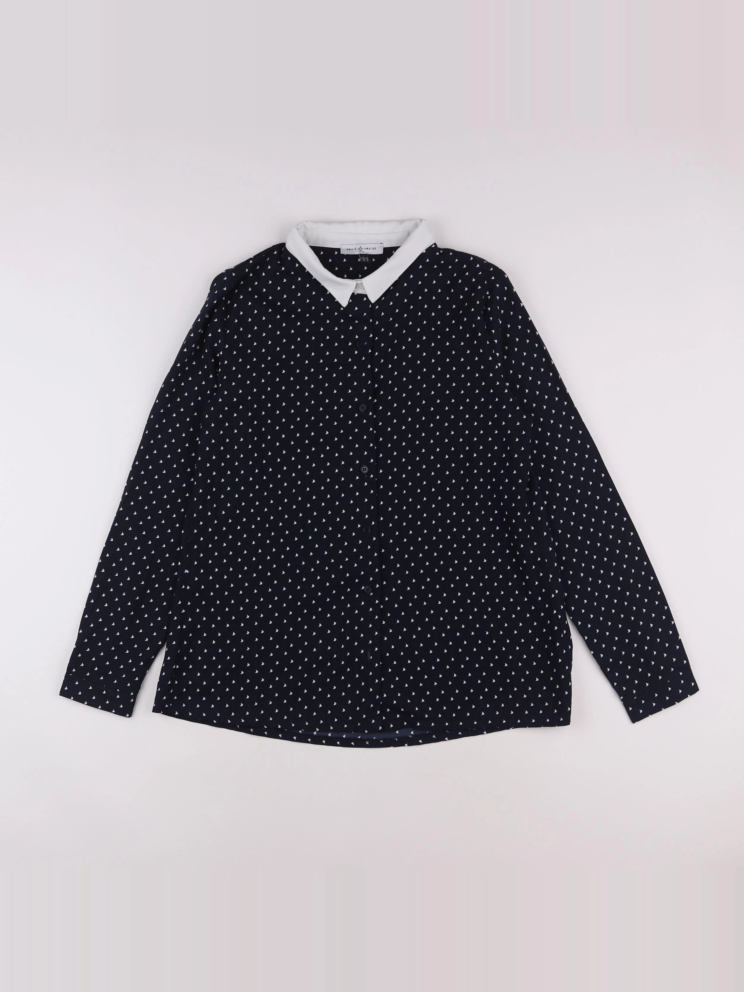 Envie de fraise - blouse bleu - 38