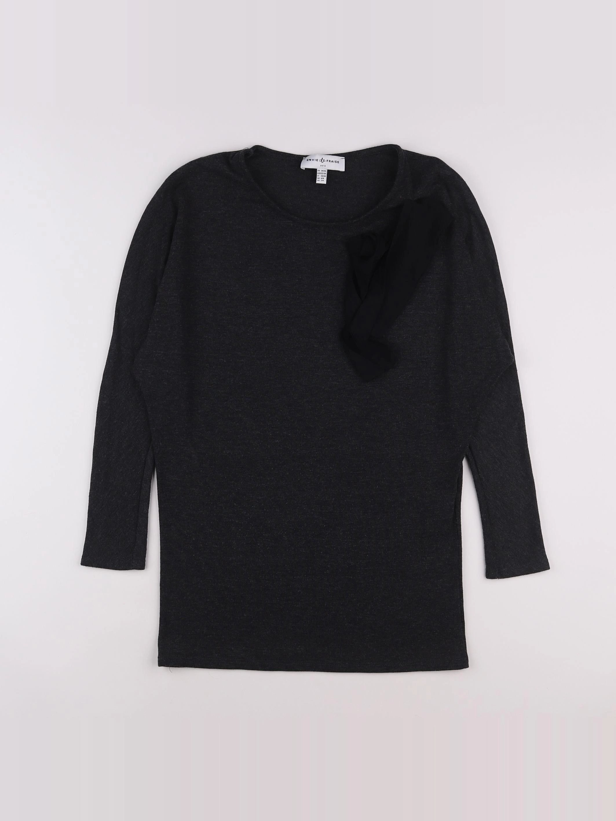 Envie de fraise - tee-shirt gris - 34 à 36