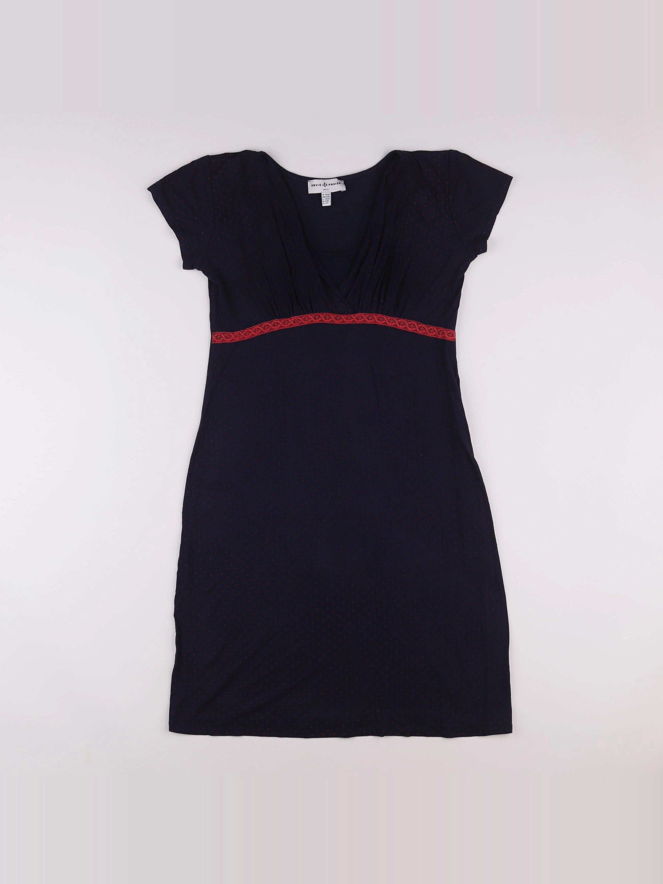 Envie de fraise - robe bleu - 36 à 38