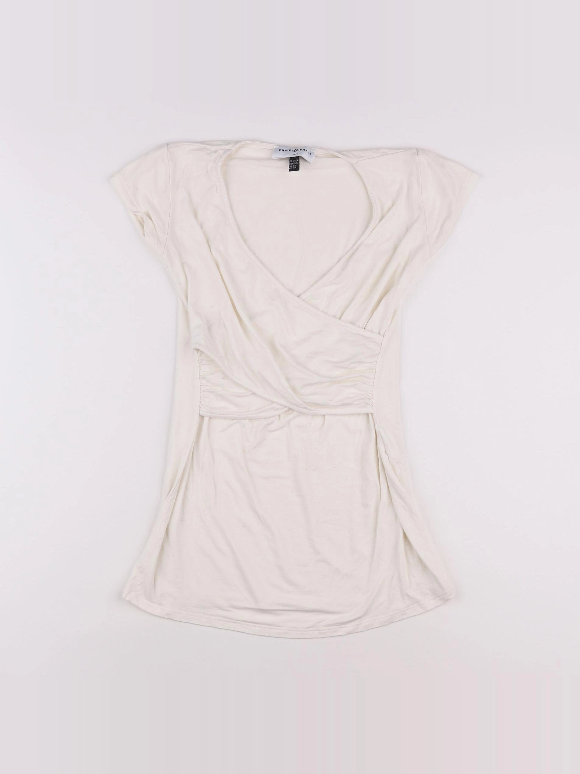 Envie de fraise - tee-shirt blanc - 34 à 36