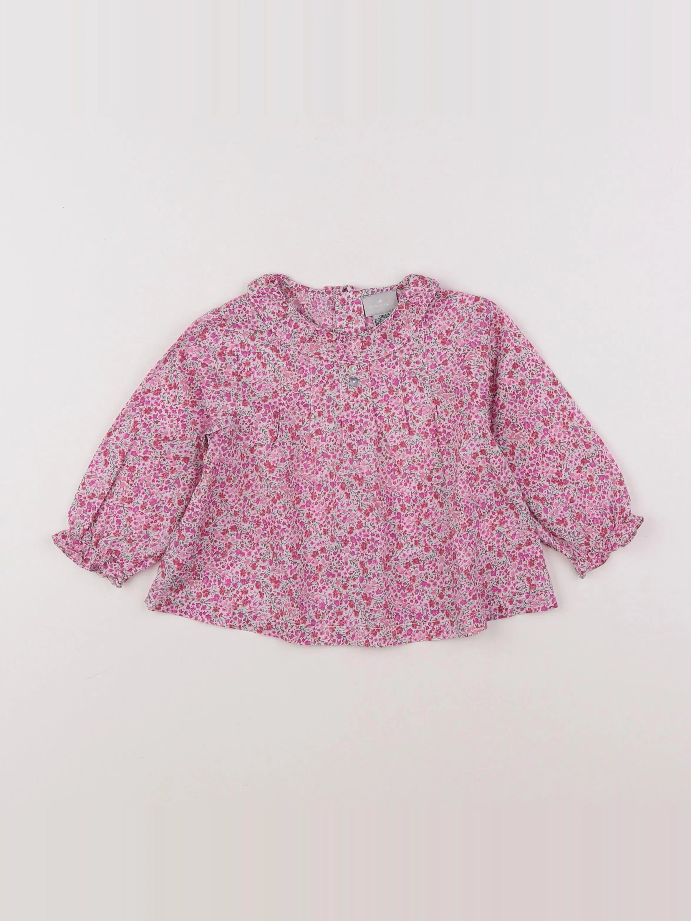 Cyrillus - blouse rose - 12 mois
