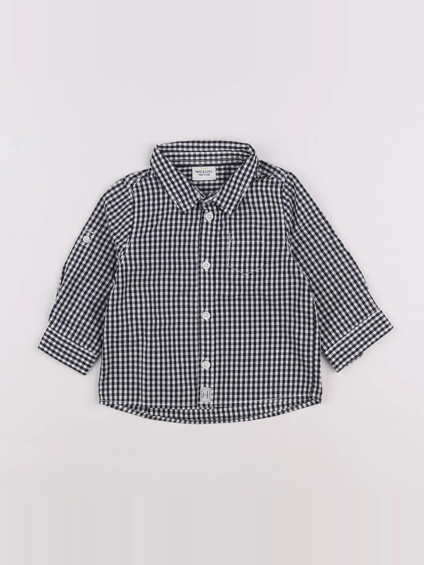 Tape à l'oeil - chemise noir - 9 mois