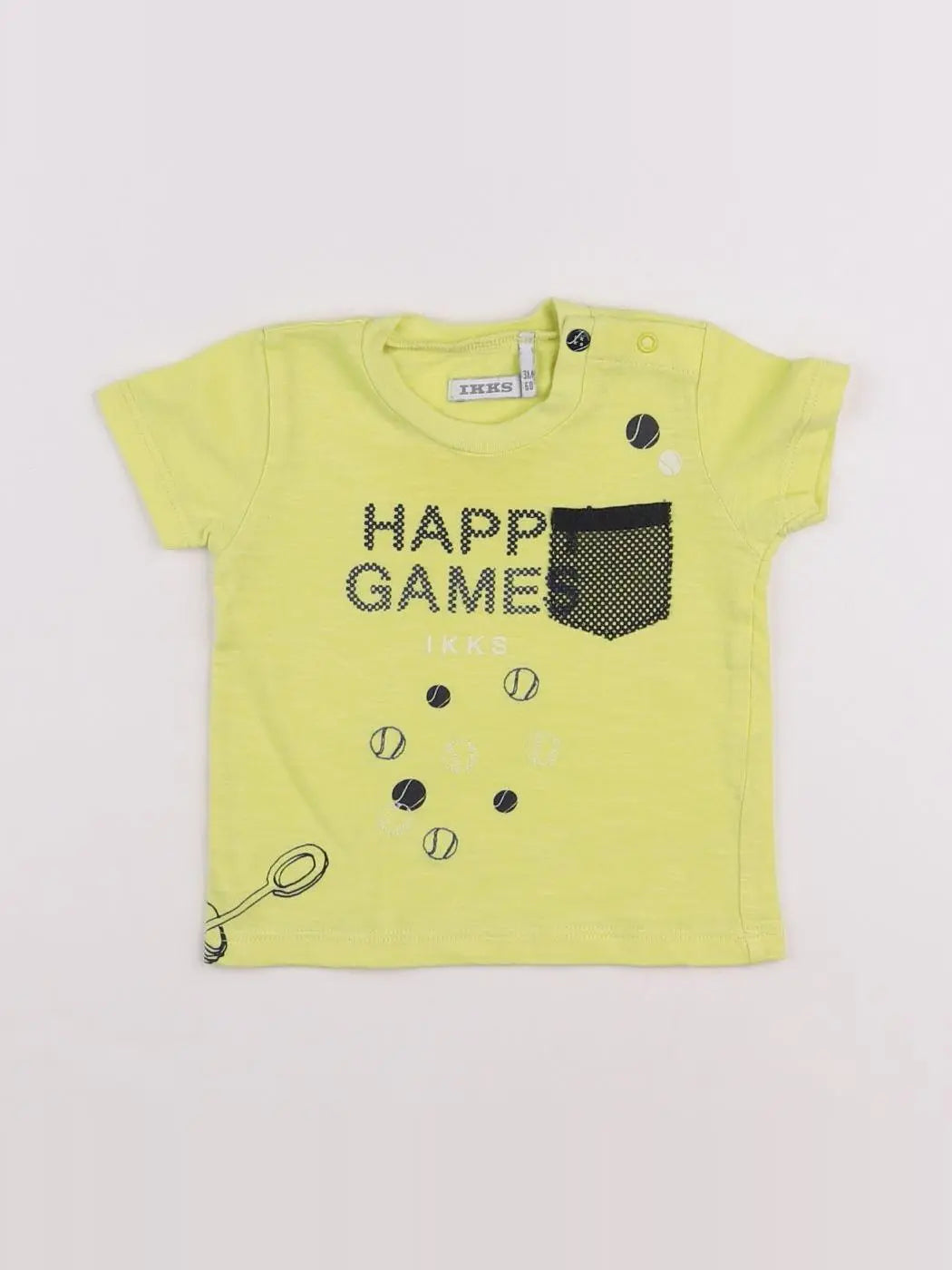 IKKS - tee-shirt jaune - 3 mois