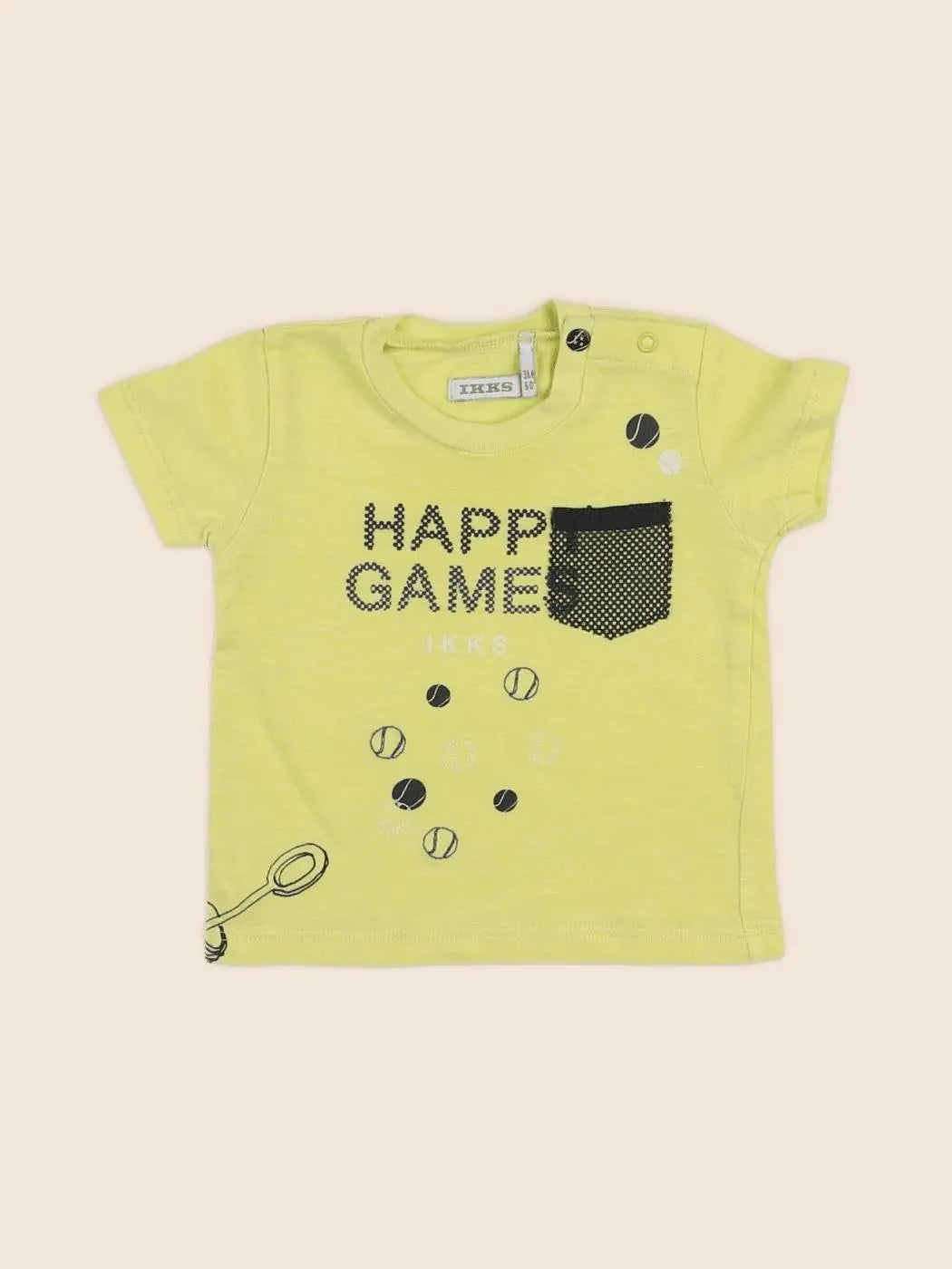 IKKS - tee-shirt jaune - 3 mois