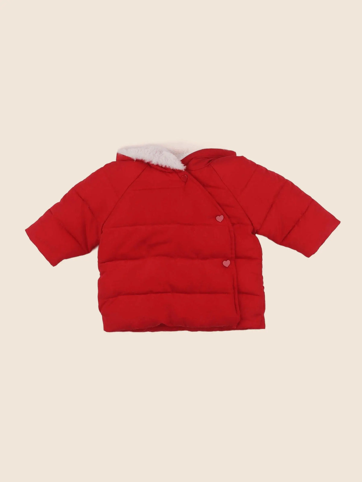 Vertbaudet - parka rouge - 6 mois