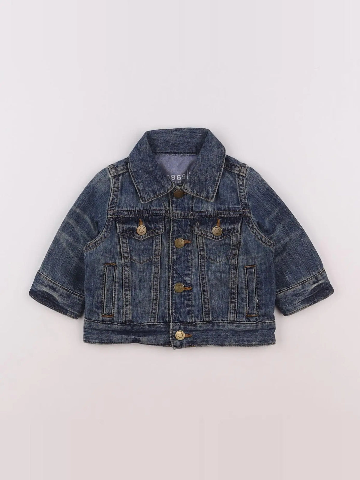 GAP - veste bleu - 0/6 mois