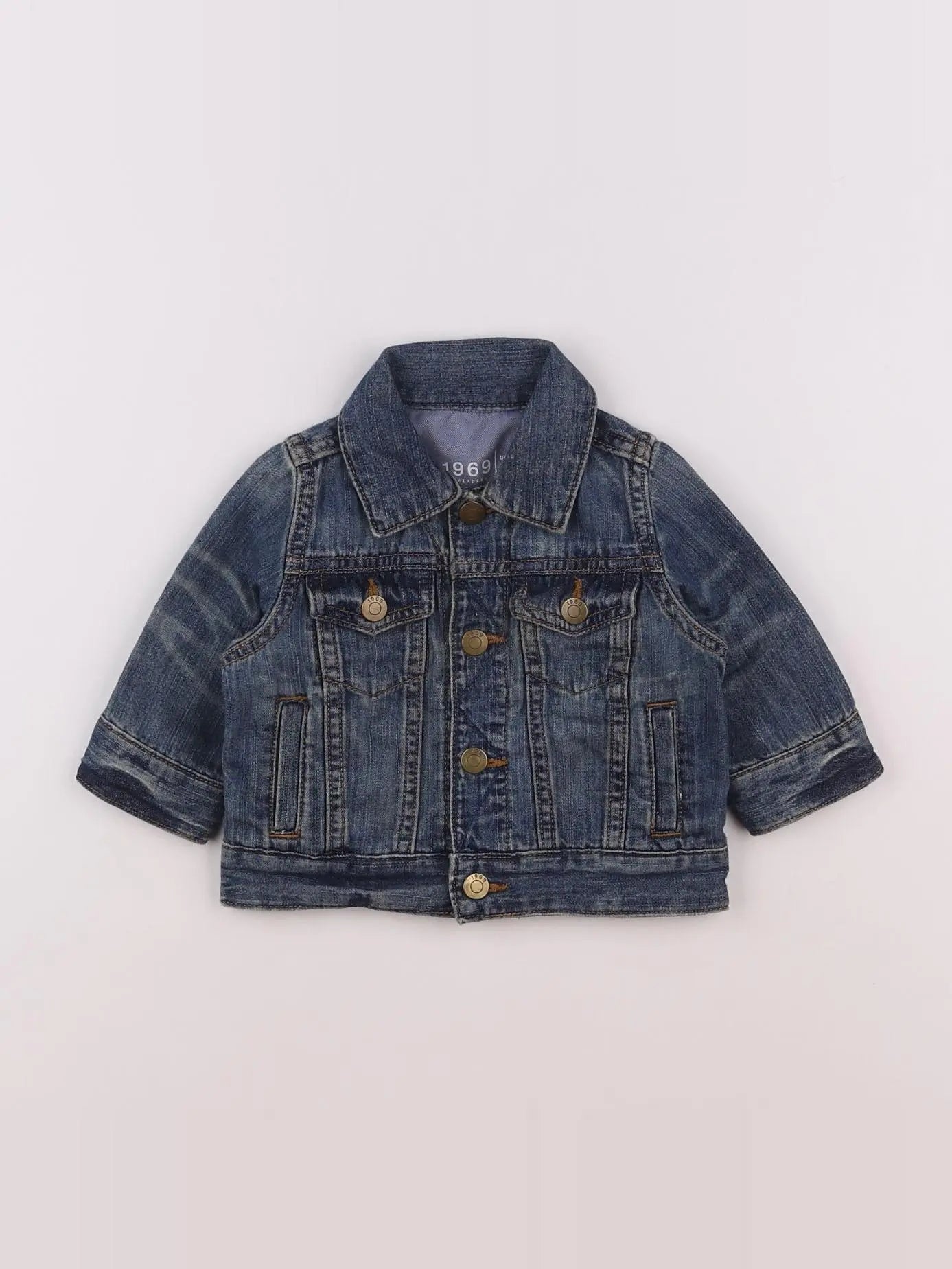 GAP - veste bleu - 0/6 mois