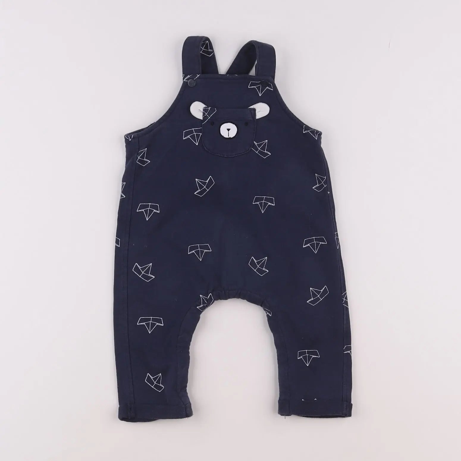 Vertbaudet - salopette bleu - 6 mois