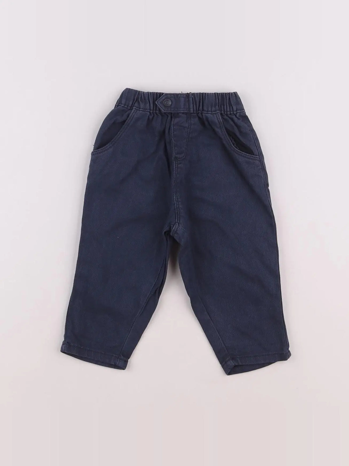 Vertbaudet - pantalon bleu - 6 mois