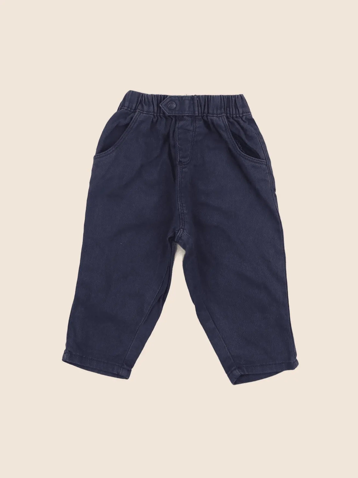 Vertbaudet - pantalon bleu - 6 mois