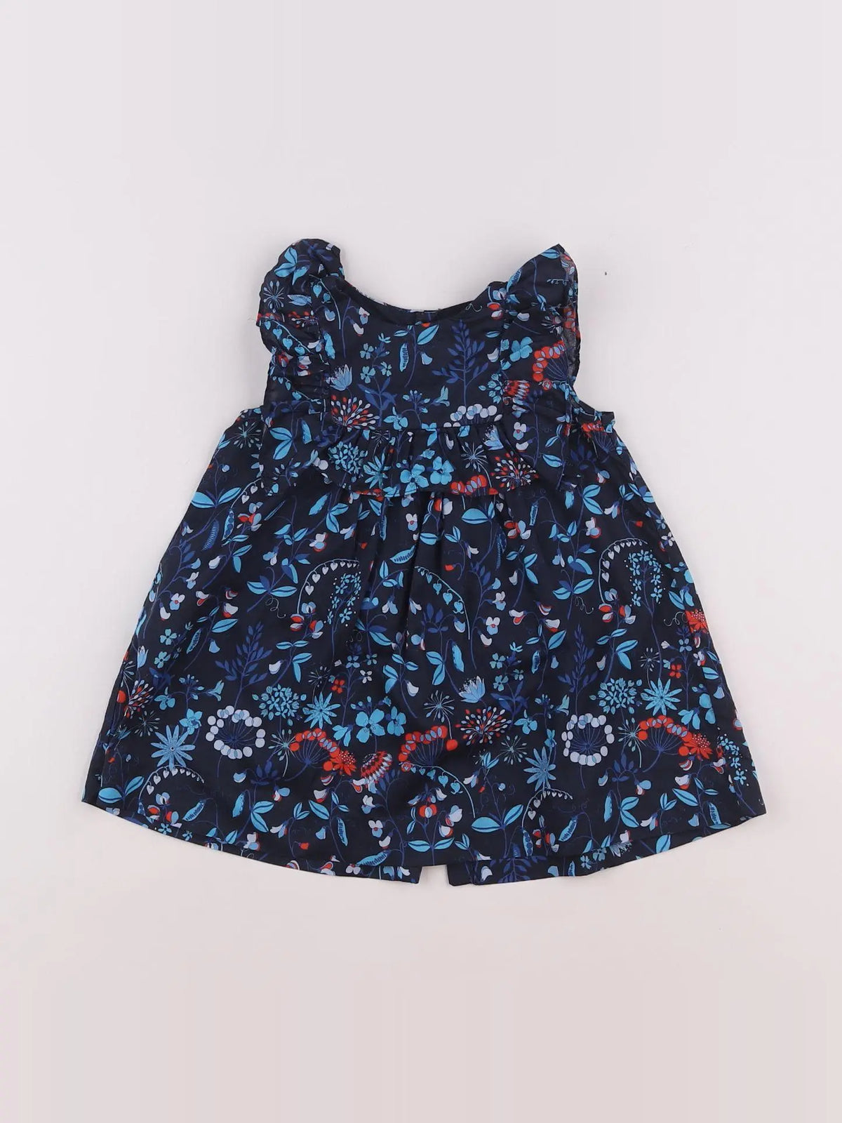 Jacadi - robe bleu - 12 mois
