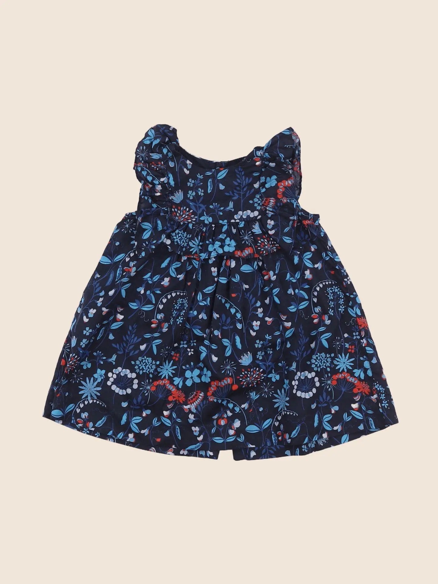 Jacadi - robe bleu - 12 mois