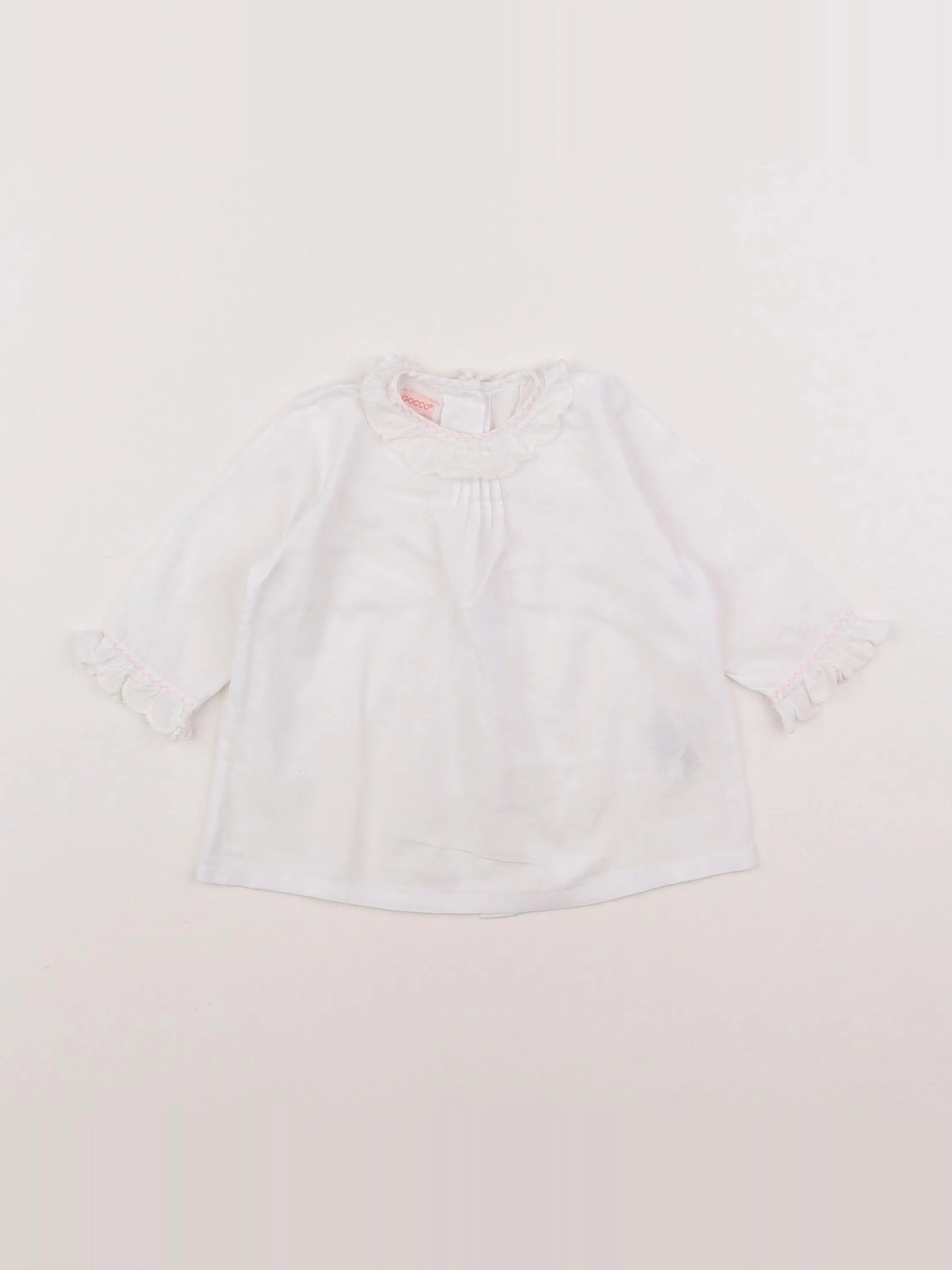Boutchou - blouse blanc - 6 mois