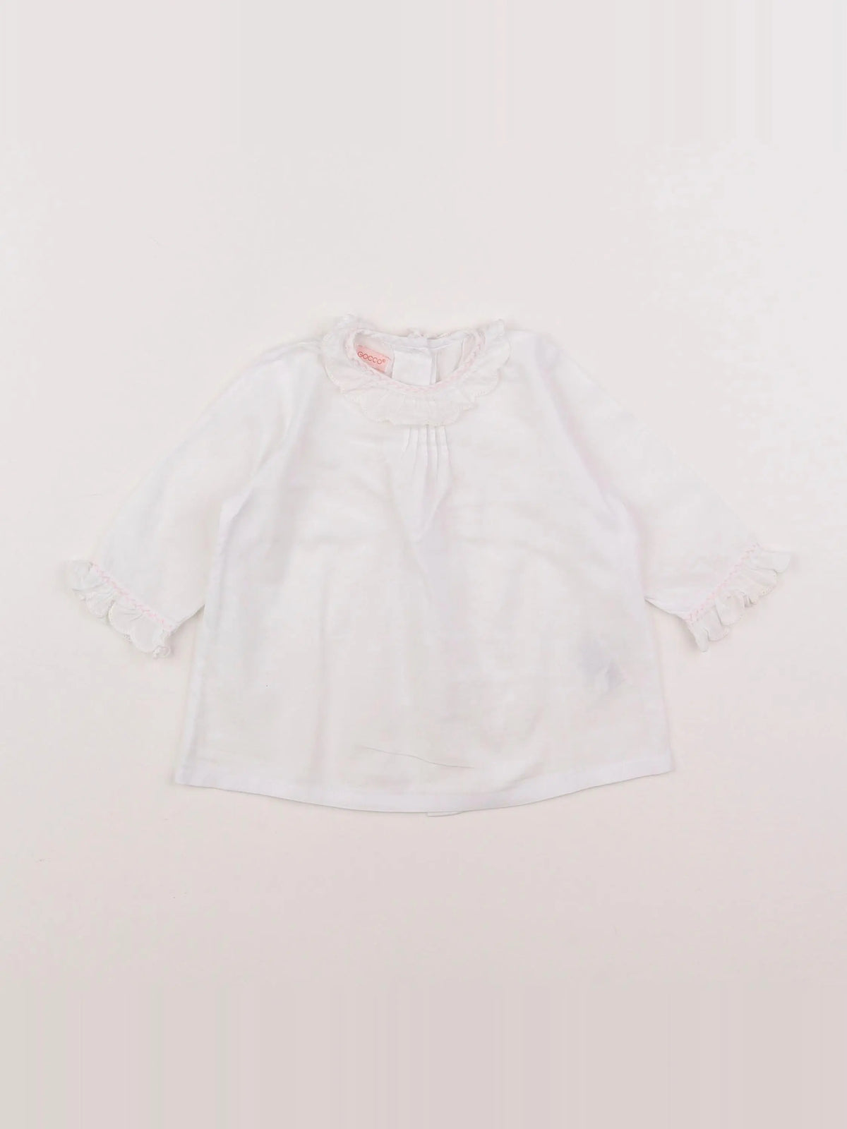 Boutchou - blouse blanc - 6 mois