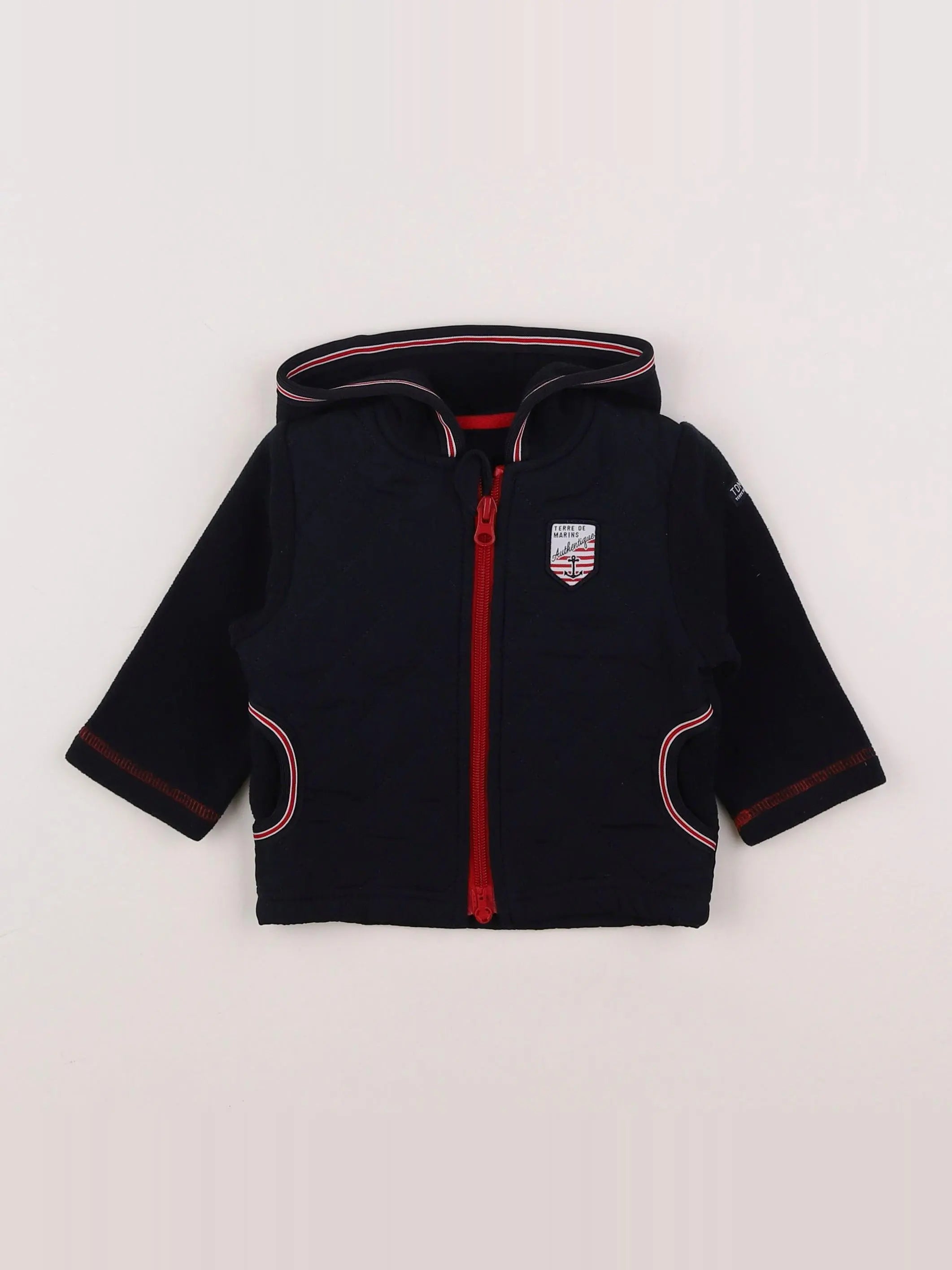 Terre de marins - veste bleu - 6 mois