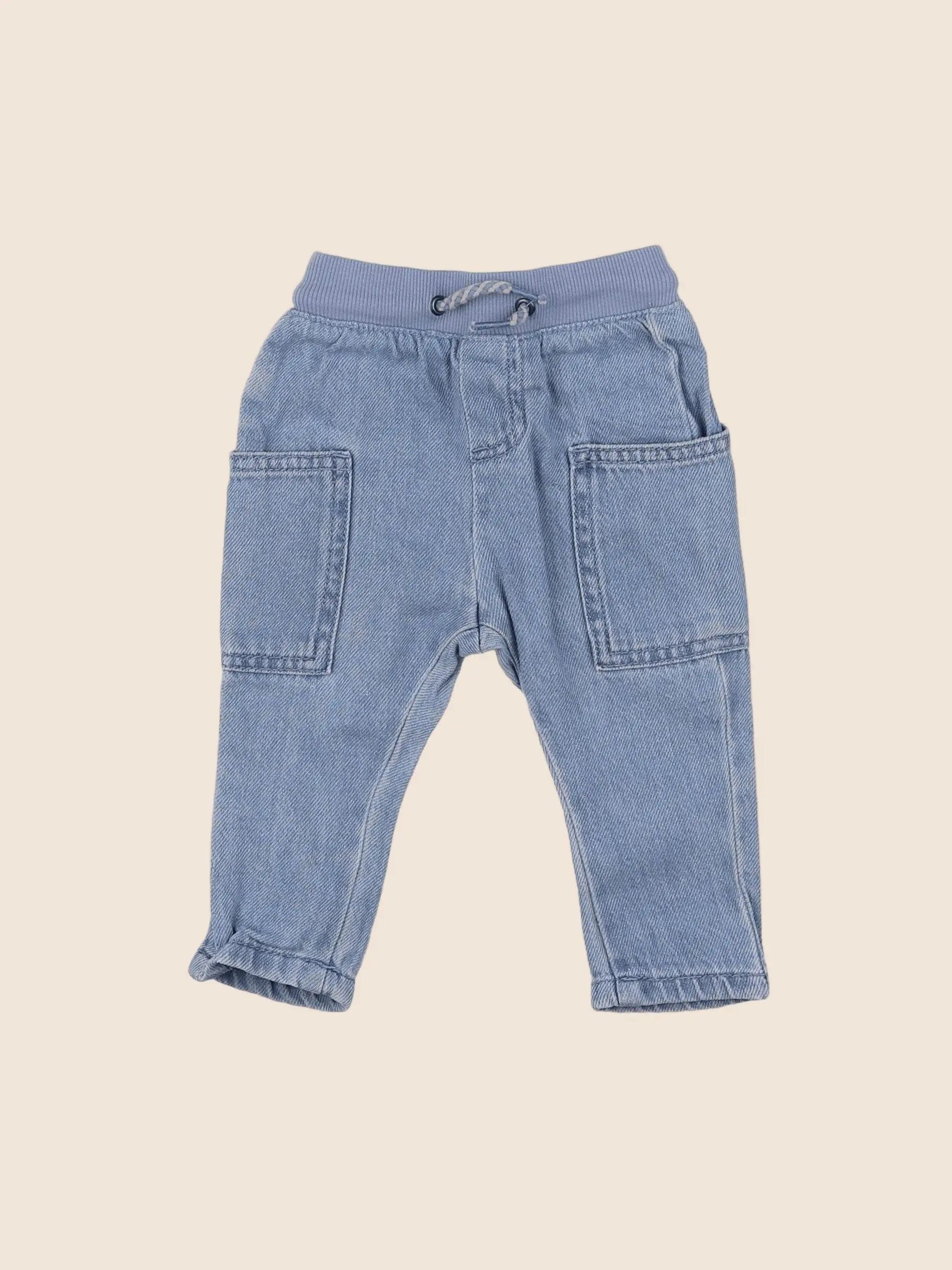 Vertbaudet - jean bleu - 3 mois