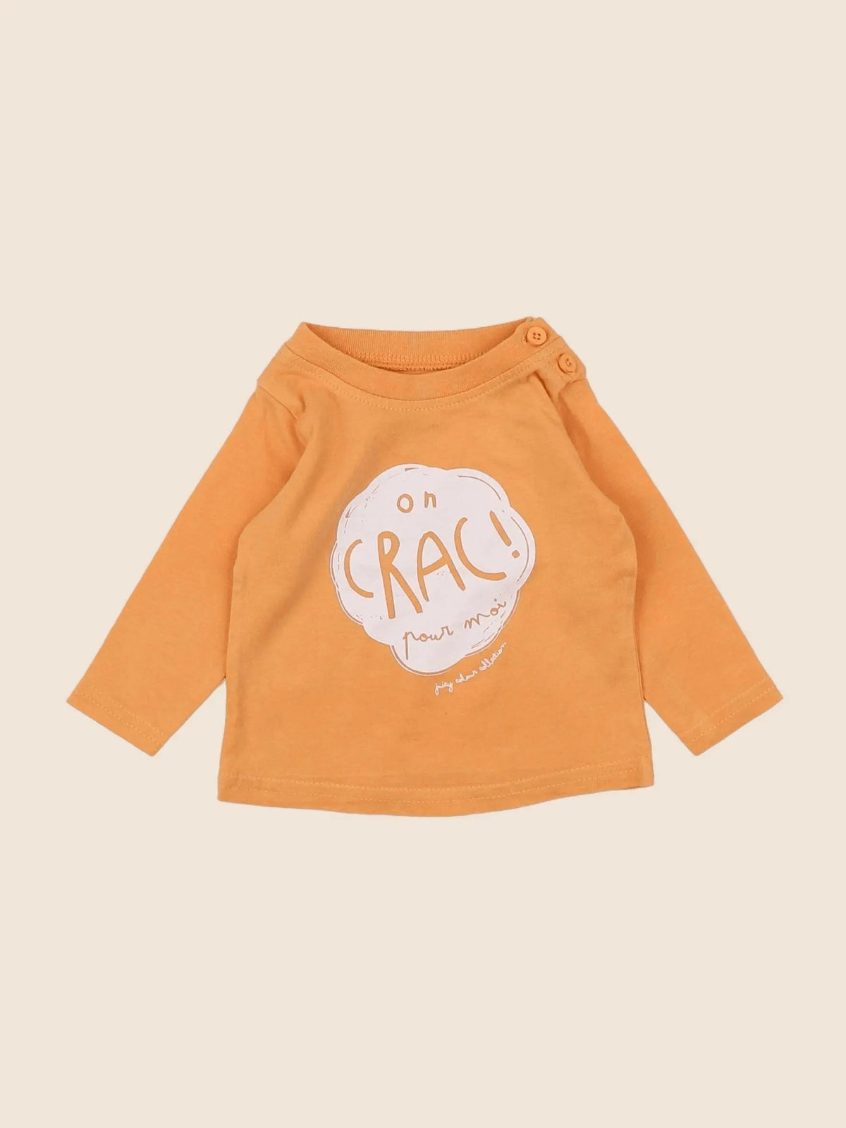 Tape à l'oeil - tee-shirt orange - 3 mois
