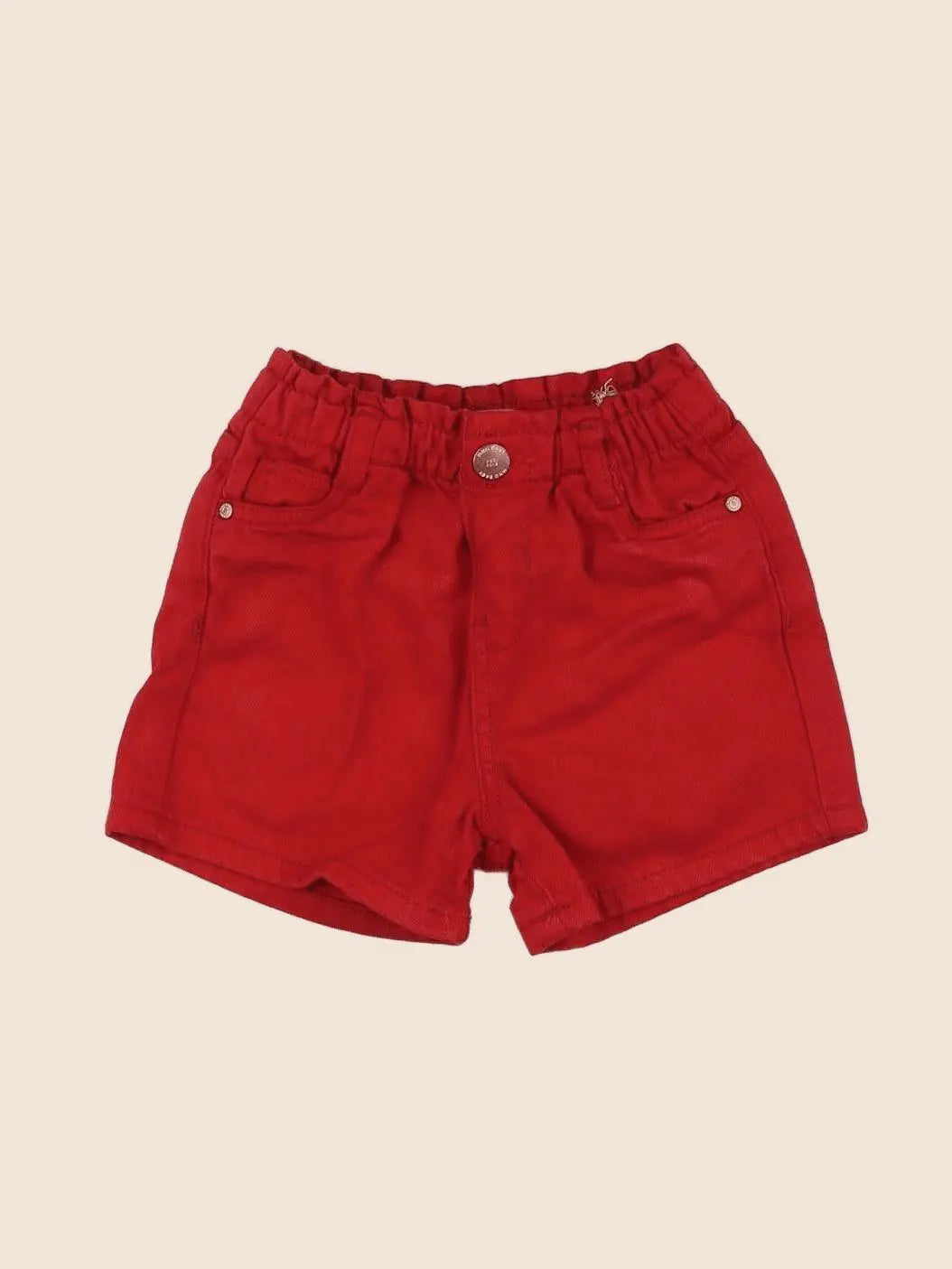 Mango - short rouge - 12/18 mois