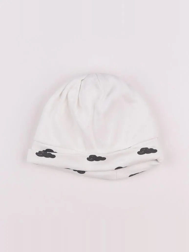 Vertbaudet - bonnet blanc - 9 mois