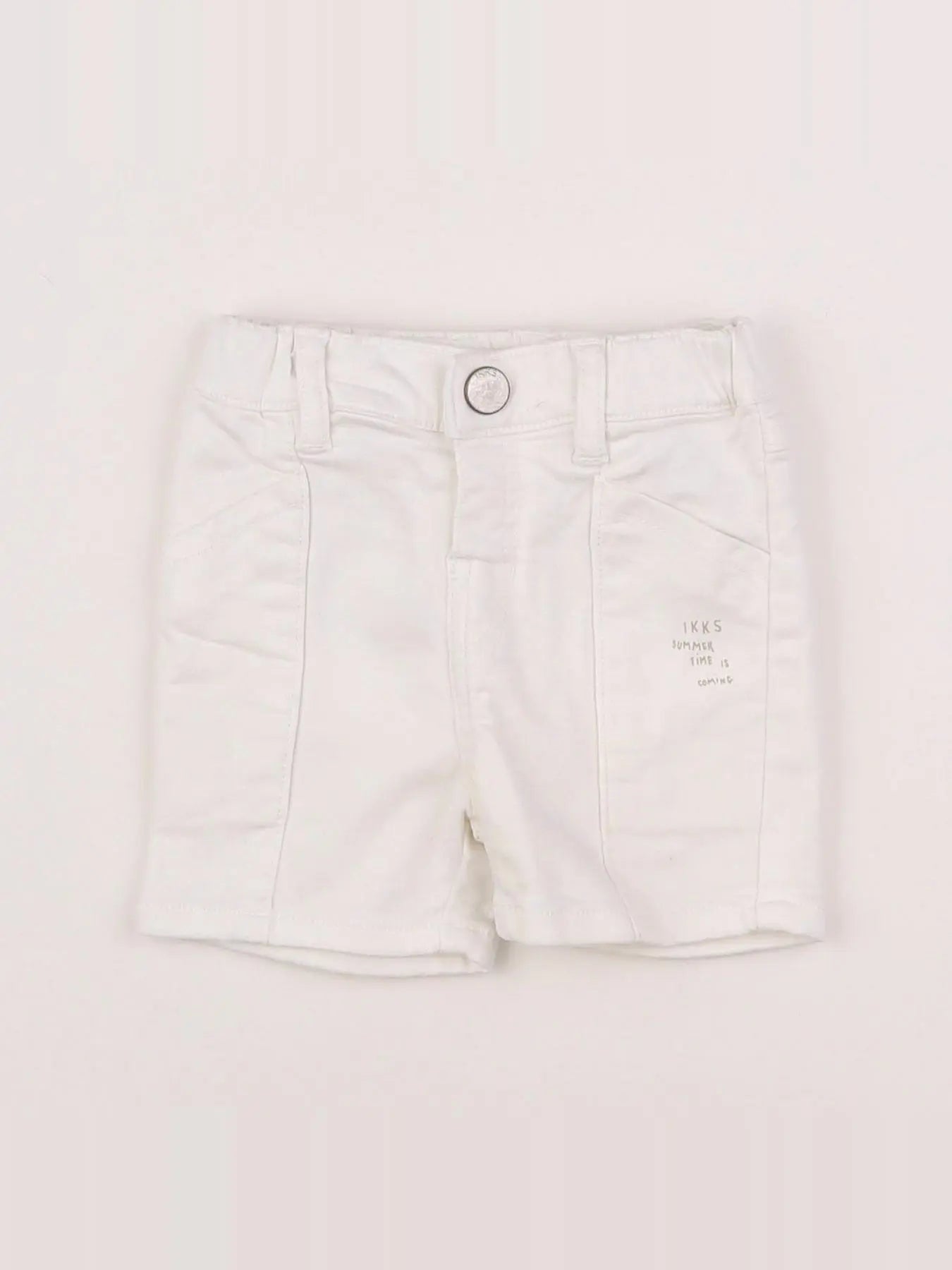 IKKS - short blanc - 6 mois