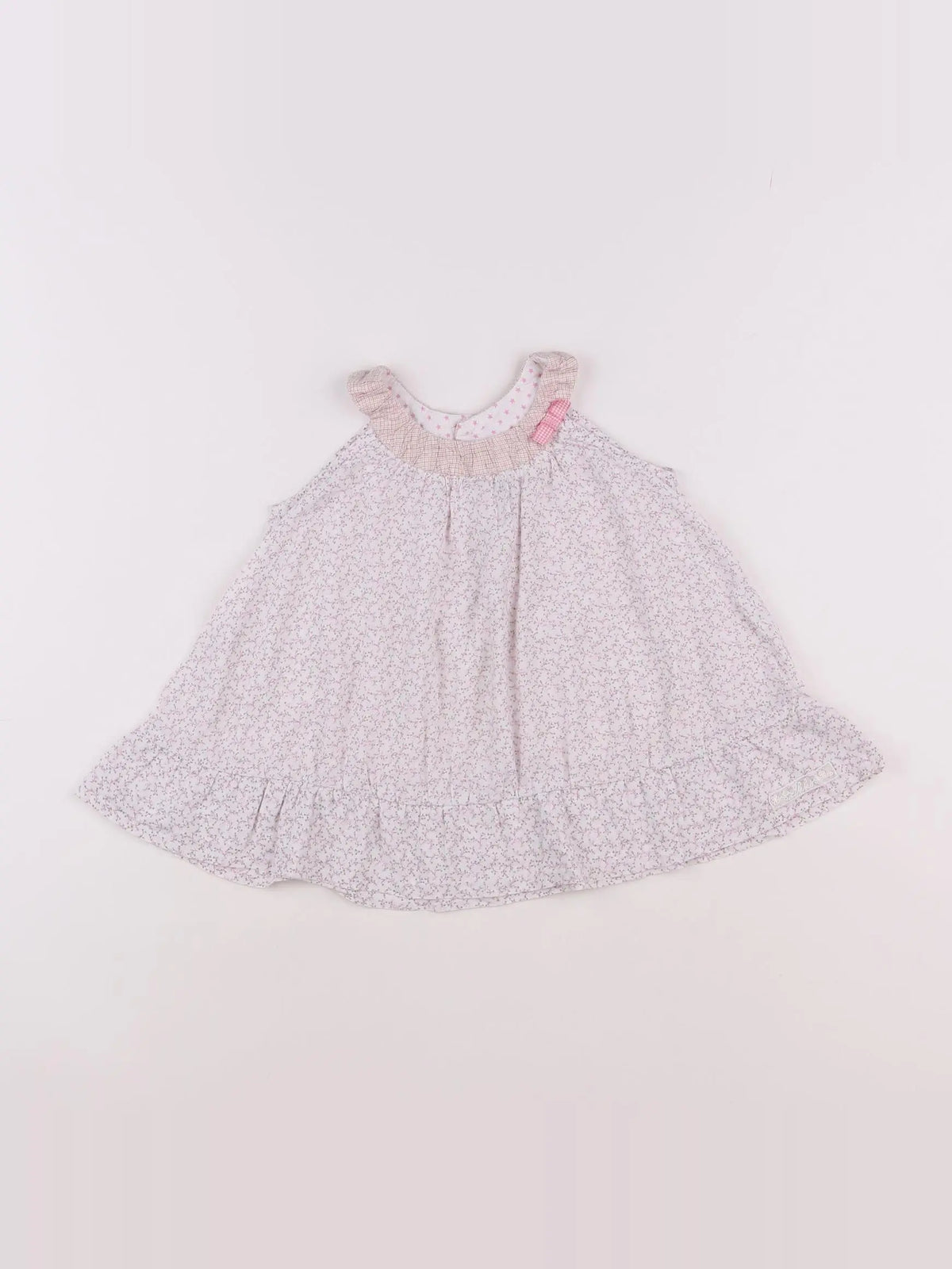 IKKS - robe blanc, rose - 12 mois