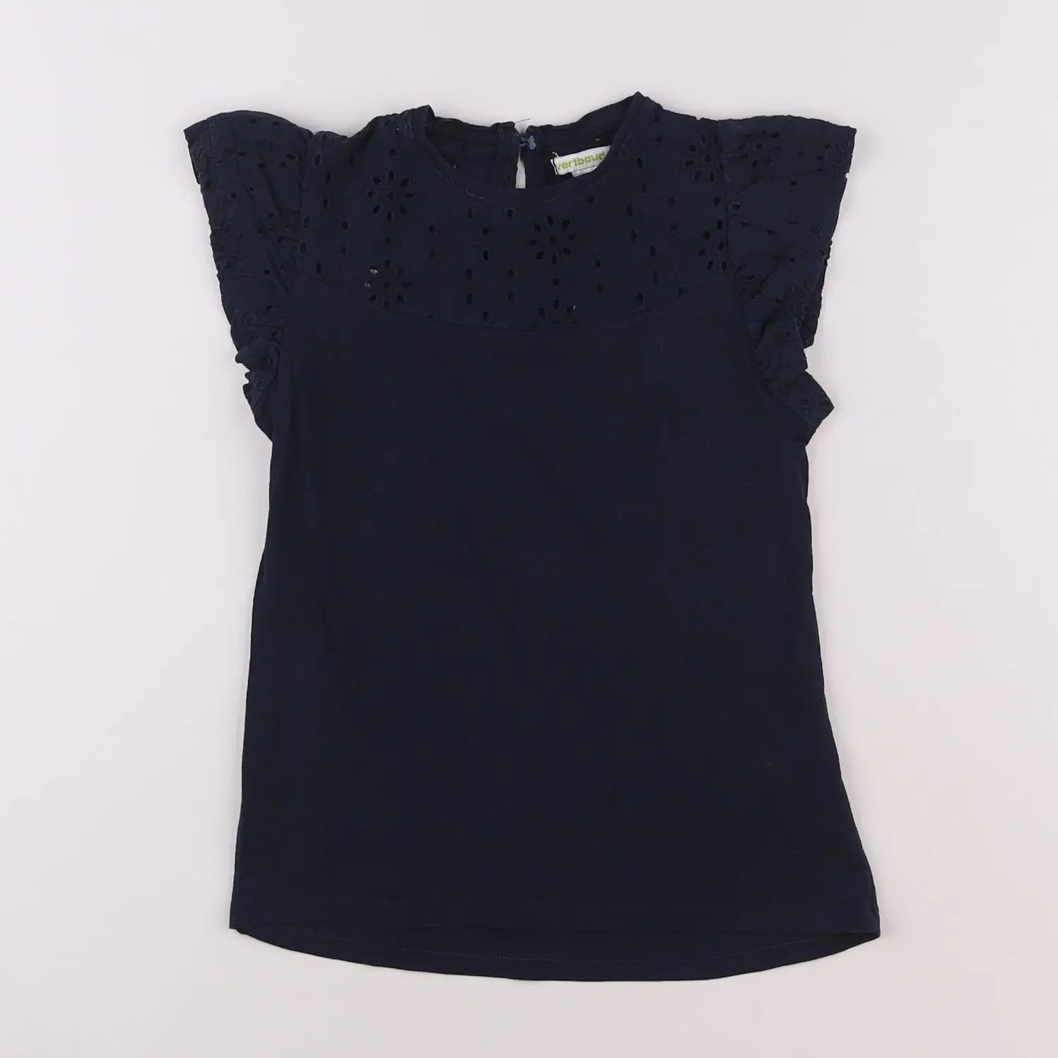 Vertbaudet - tee-shirt bleu - 8 ans