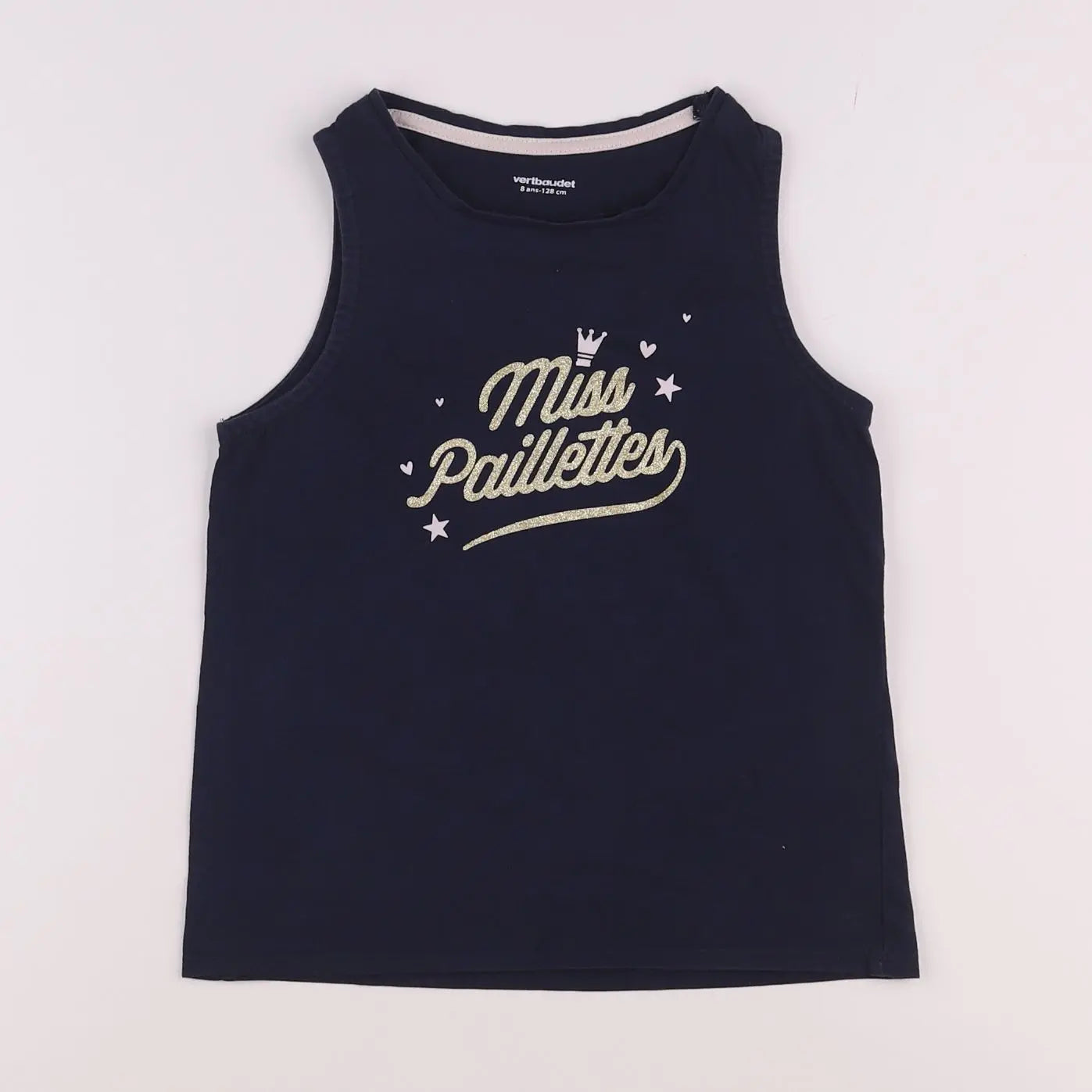 Vertbaudet - débardeur bleu - 8 ans