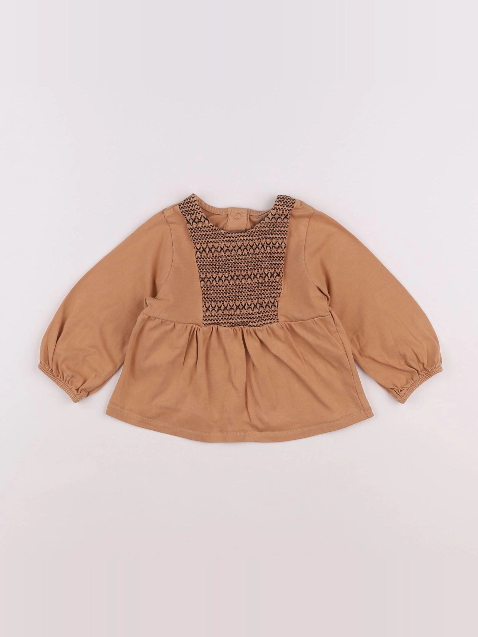 Vertbaudet - blouse marron - 12 mois