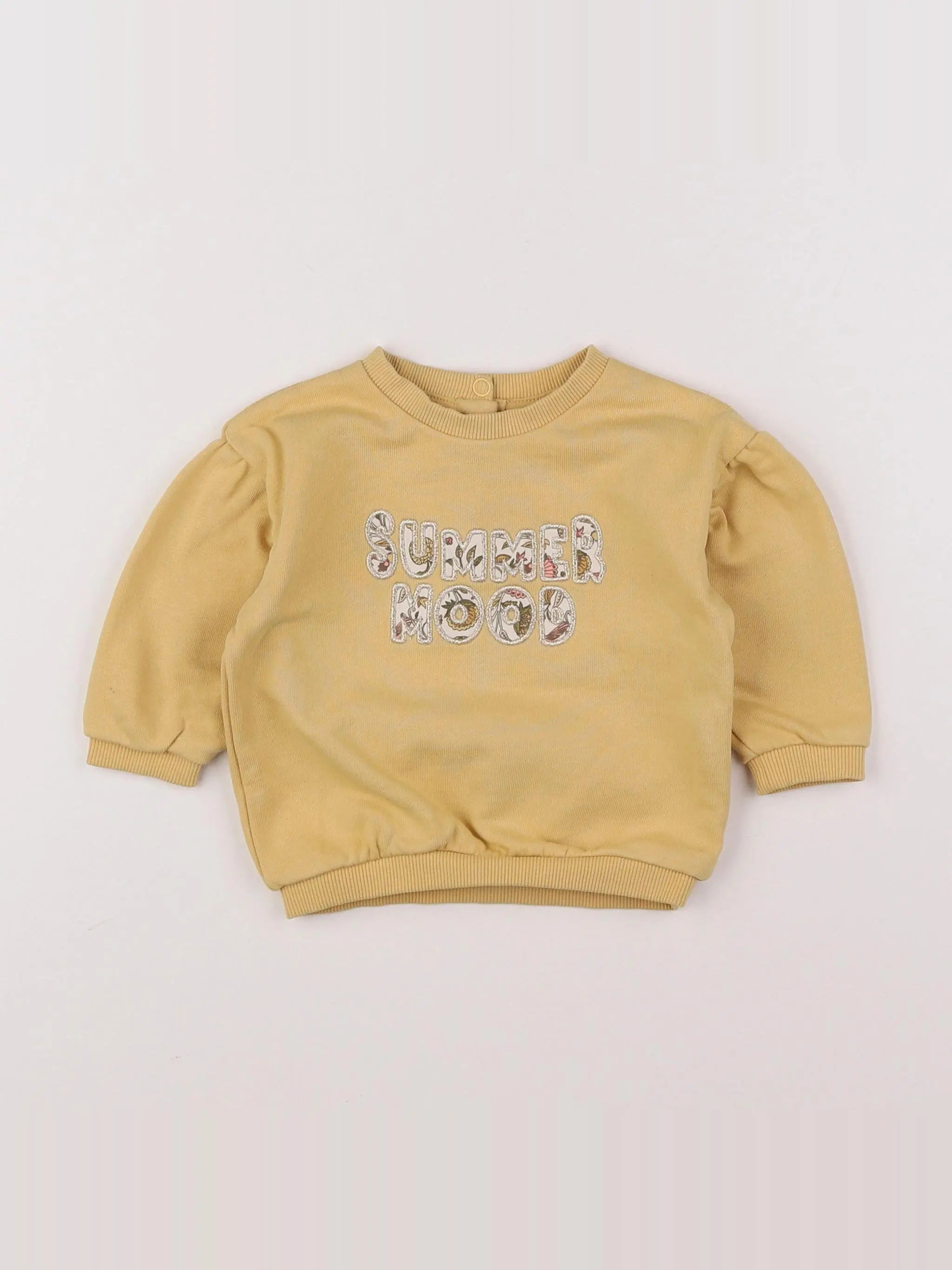 Tape à l'oeil - sweat jaune - 6 mois