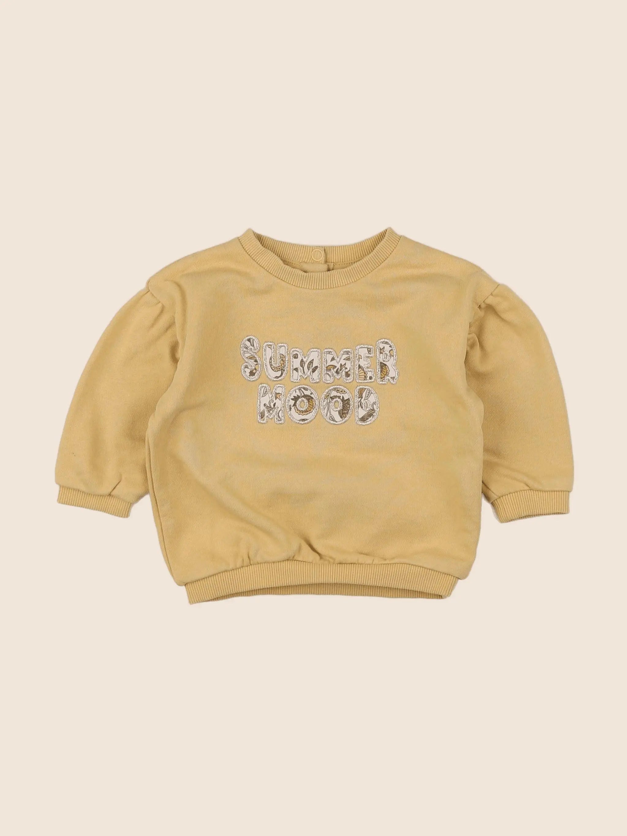 Tape à l'oeil - sweat jaune - 6 mois