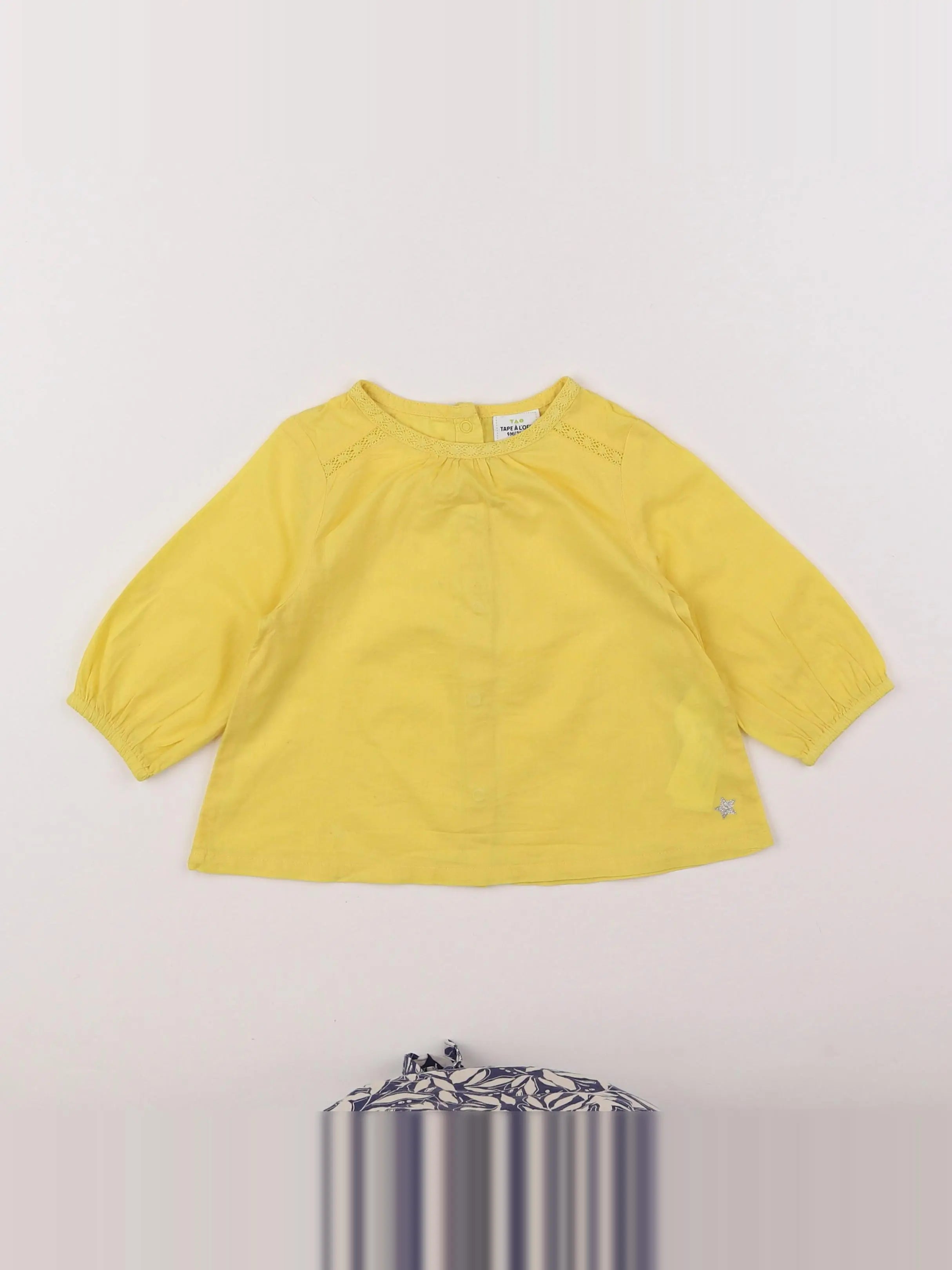 Tape à l'oeil - blouse jaune - 9 mois