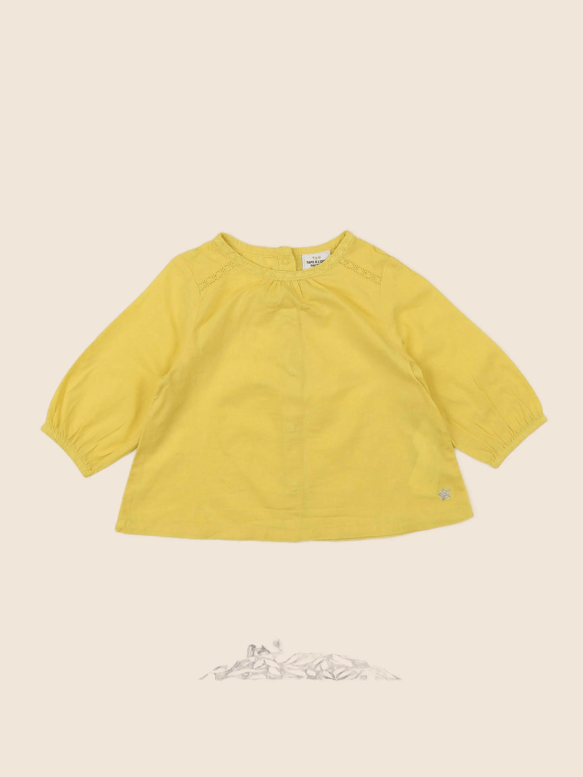 Tape à l'oeil - blouse jaune - 9 mois