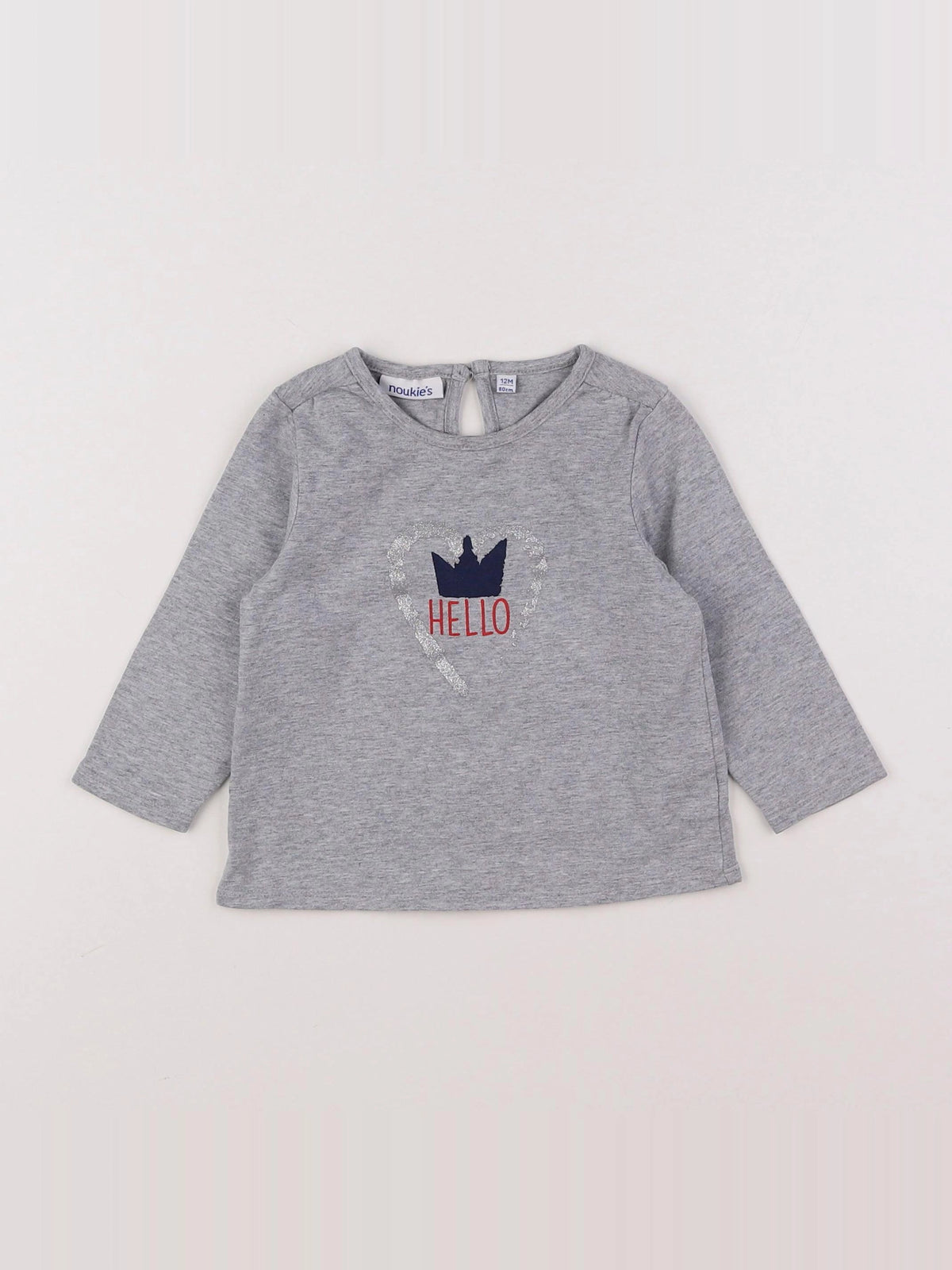 Noukie's - tee-shirt gris - 12 mois