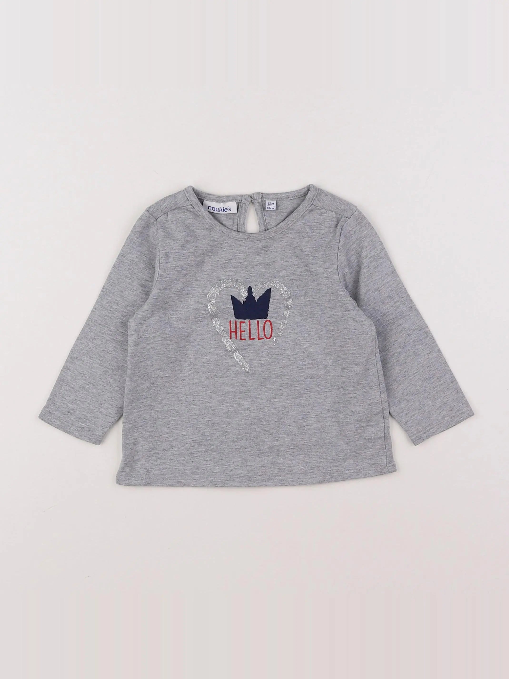 Noukie's - tee-shirt gris - 12 mois