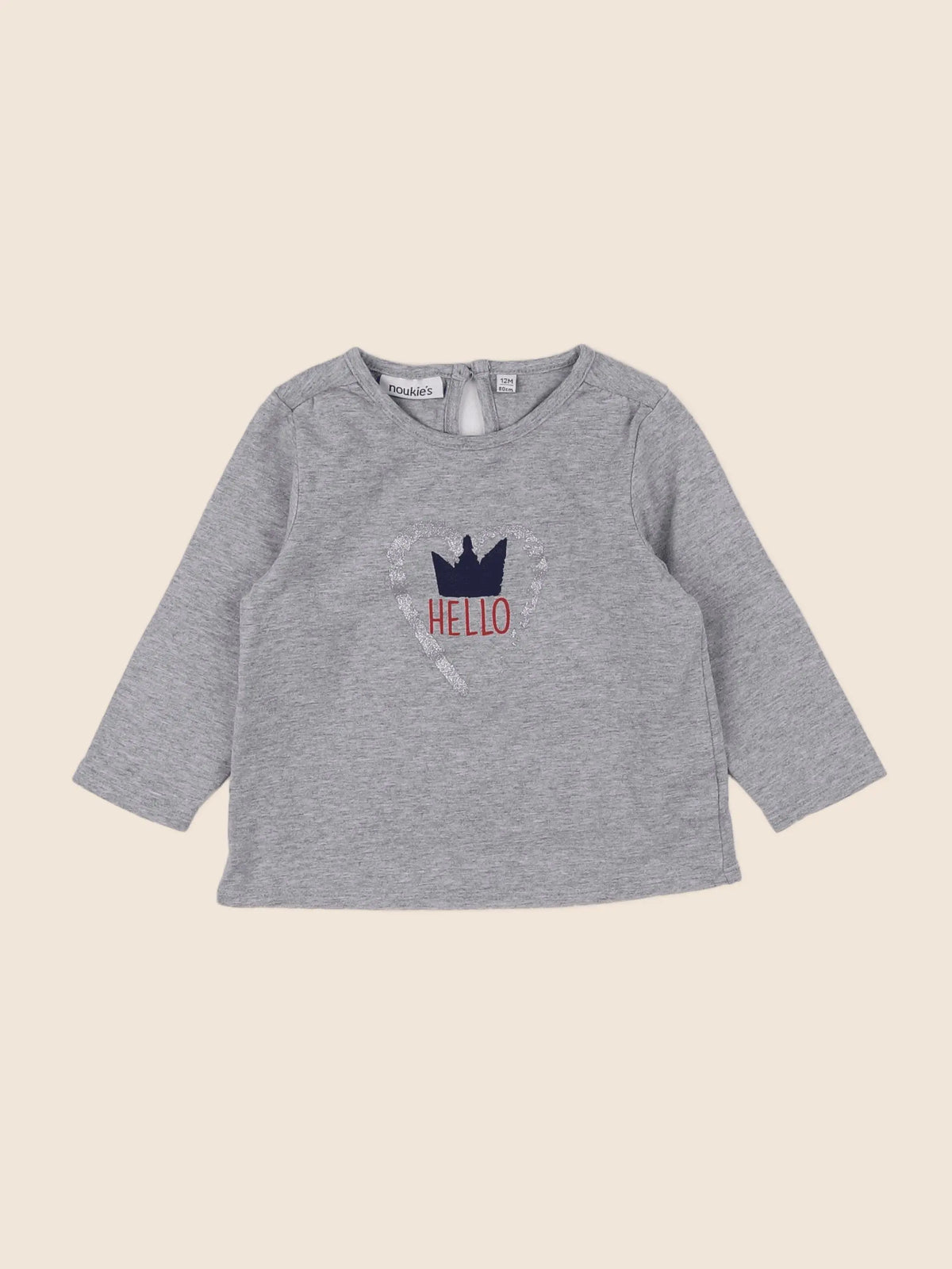 Noukie's - tee-shirt gris - 12 mois