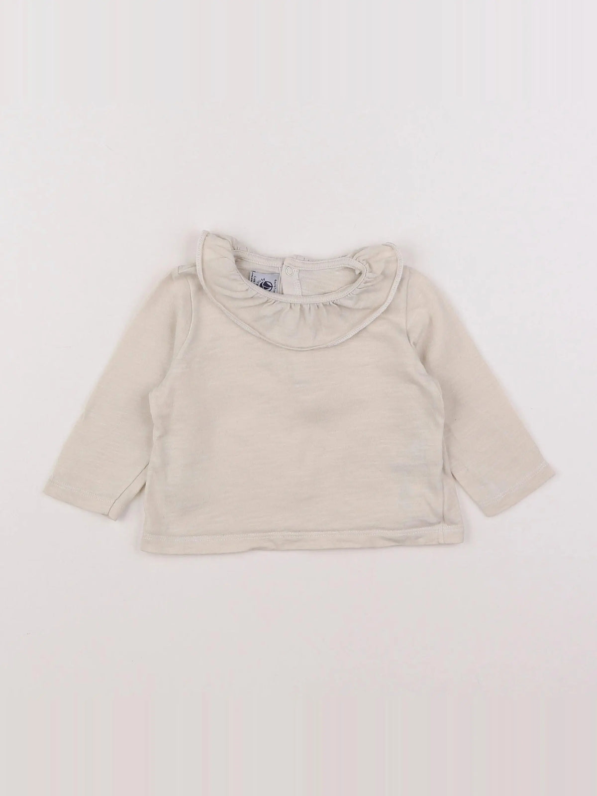 Petit Bateau - tee-shirt beige - 6 mois