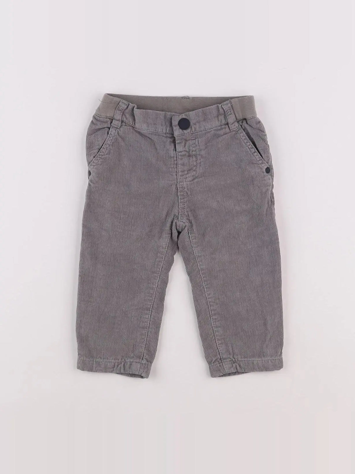 Jacadi - pantalon doublé gris - 12 mois