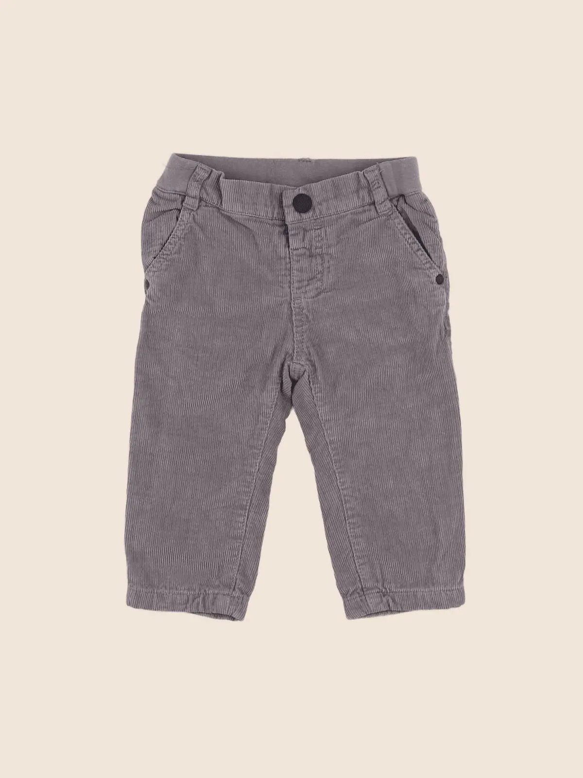 Jacadi - pantalon doublé gris - 12 mois