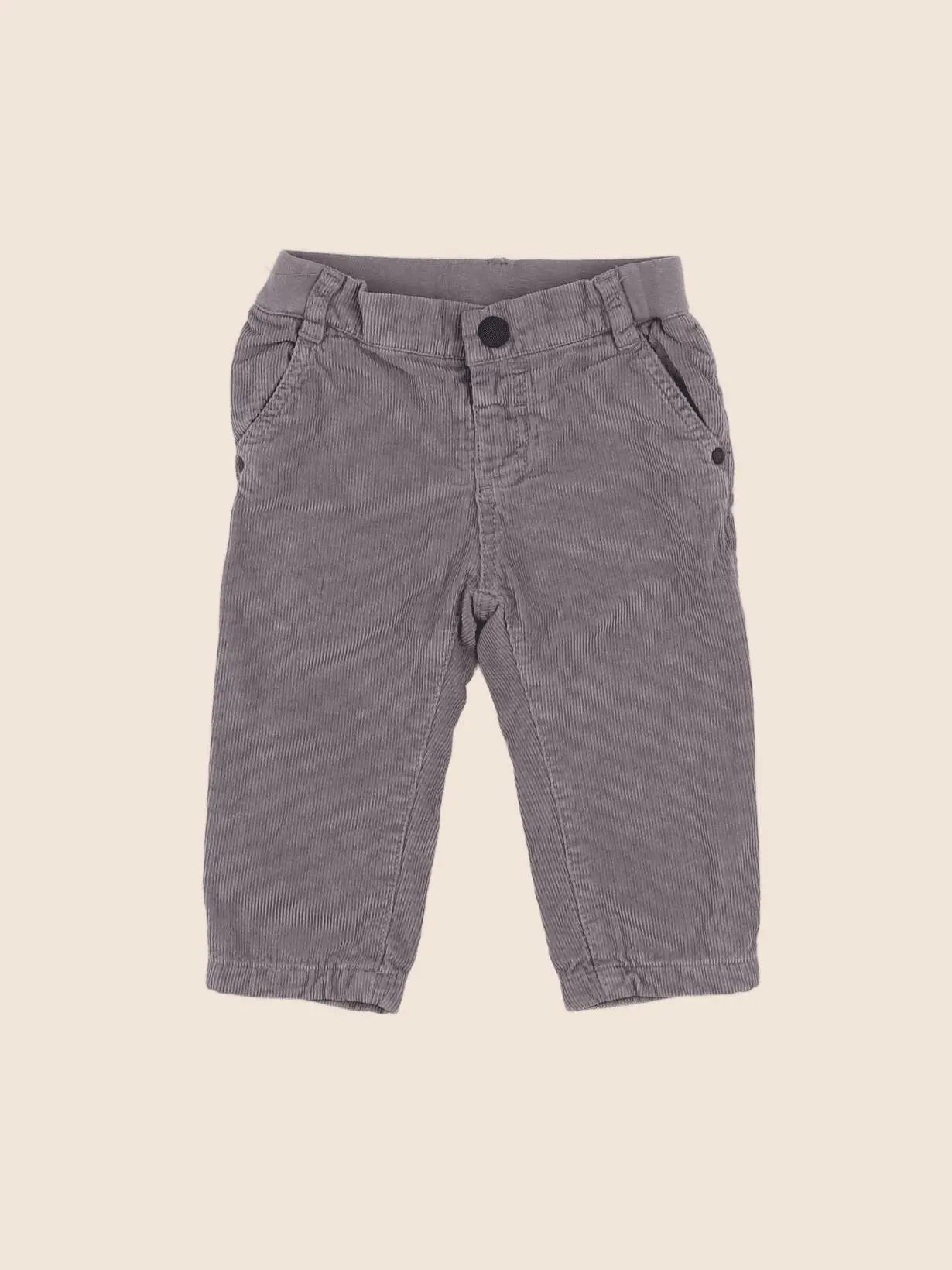 Jacadi - pantalon doublé gris - 12 mois