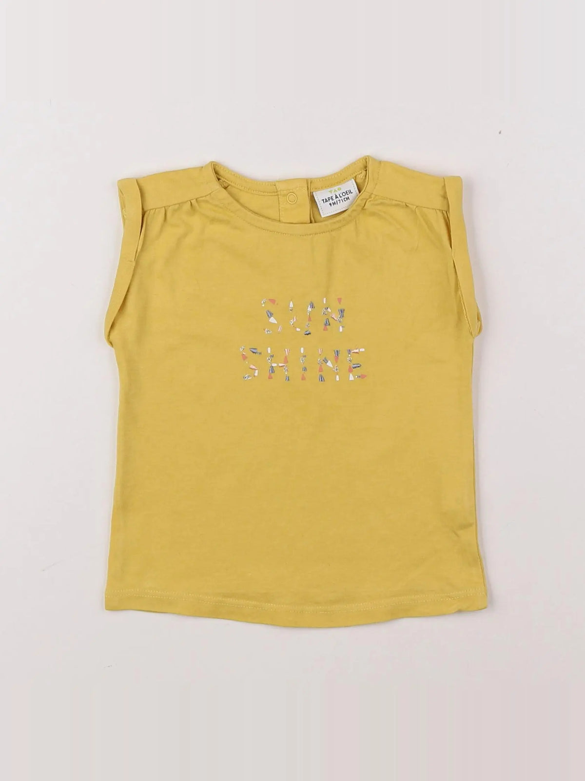 Tape à l'oeil - tee-shirt jaune - 9 mois
