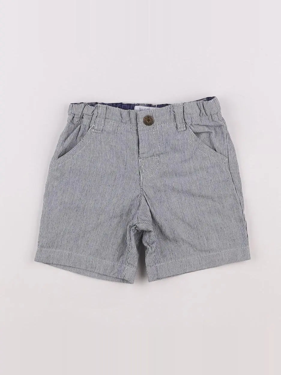 Boutchou - short bleu - 6 mois