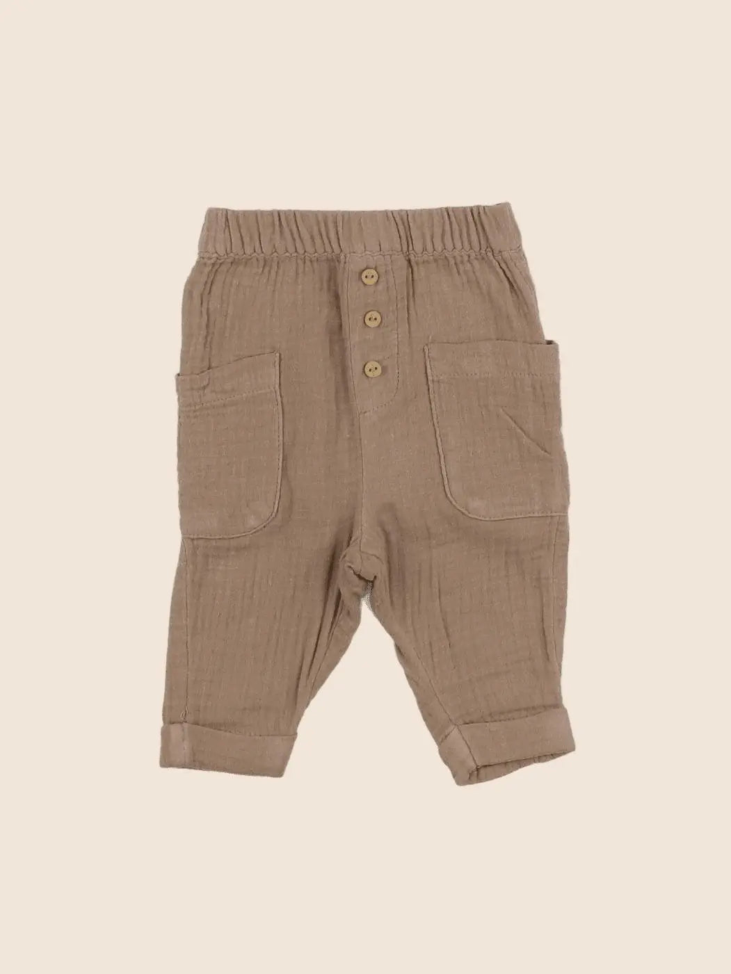 Vertbaudet - pantalon marron - 3 mois