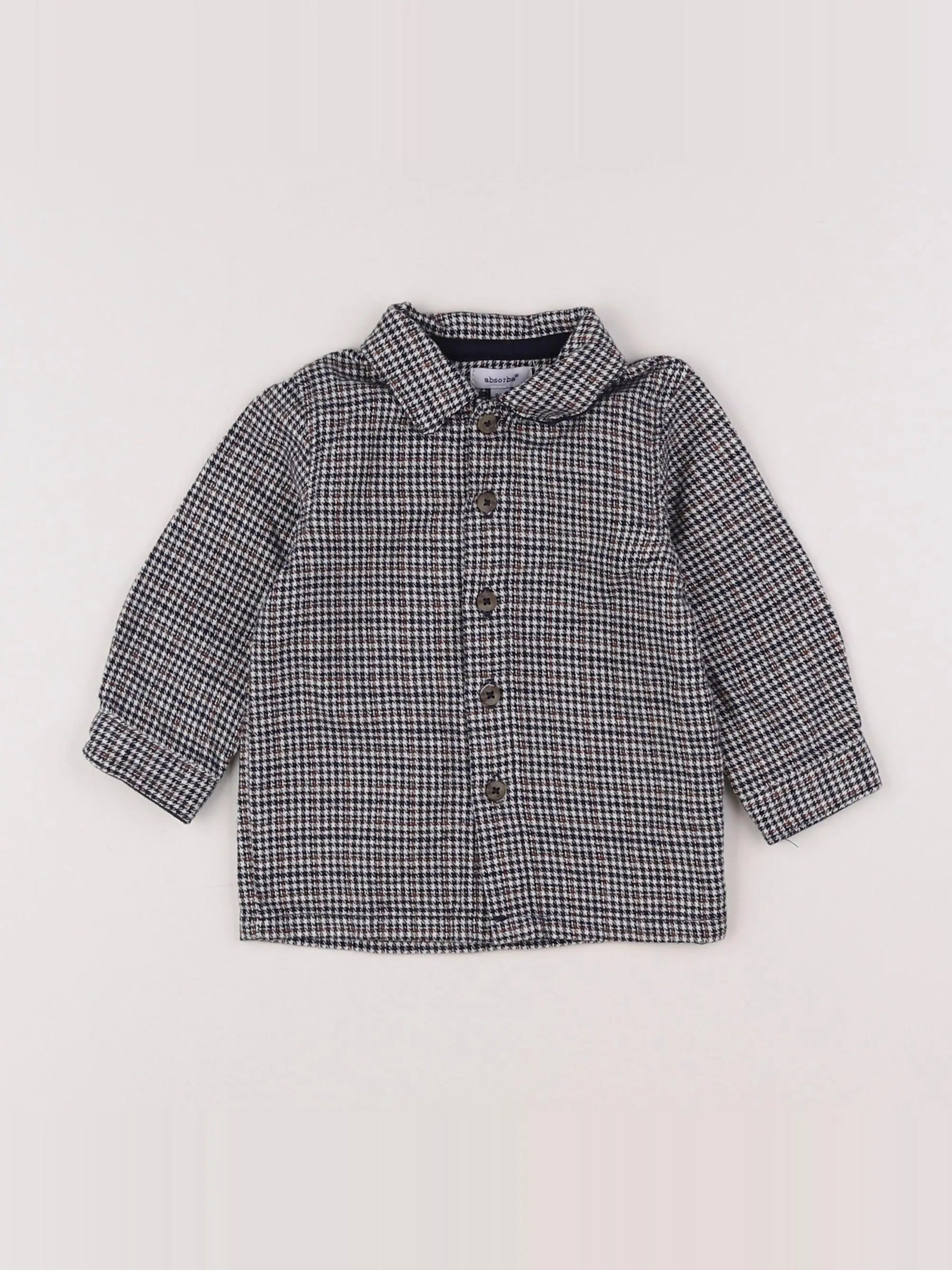 Absorba - chemise noir - 9 mois