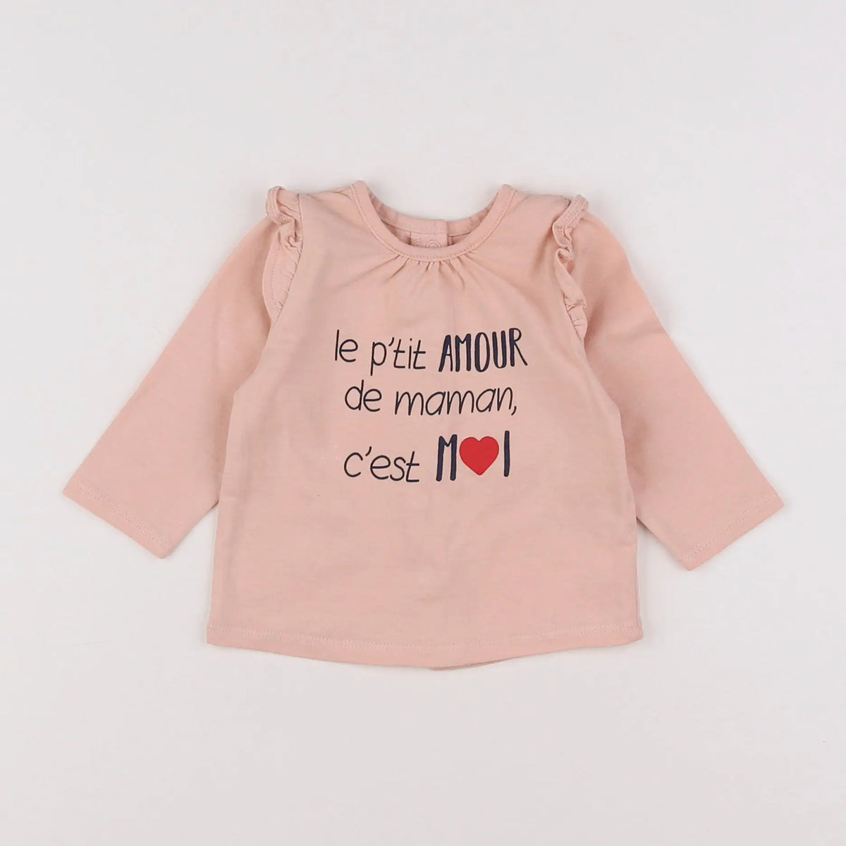 Vertbaudet - tee-shirt rose - 3 mois